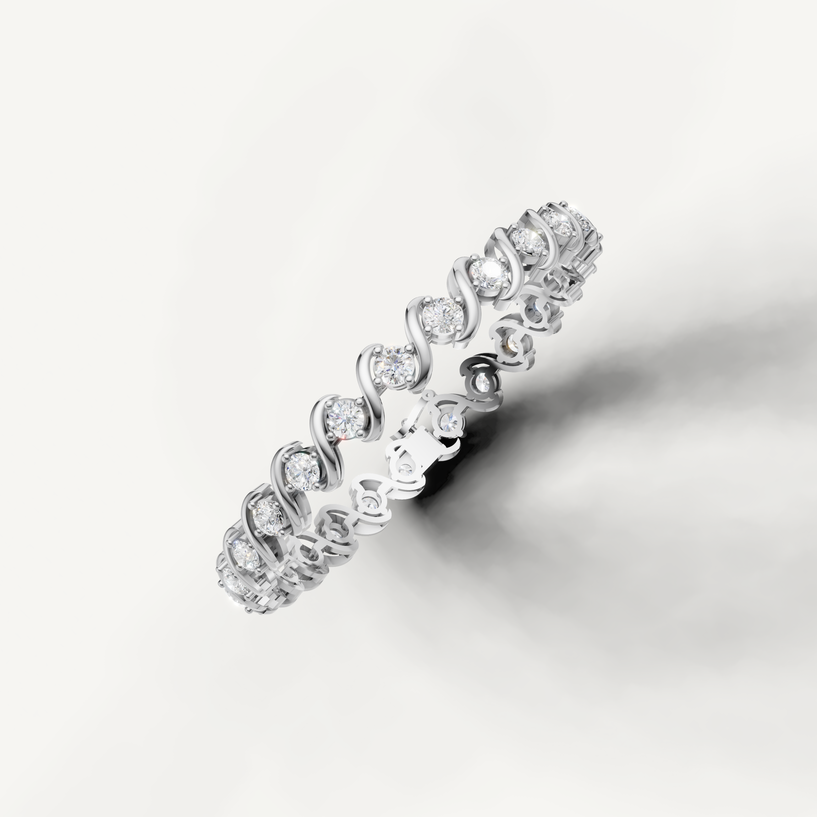 Luxury white gold diamond tennis bracelet for women by Raul Diamonds jewelry