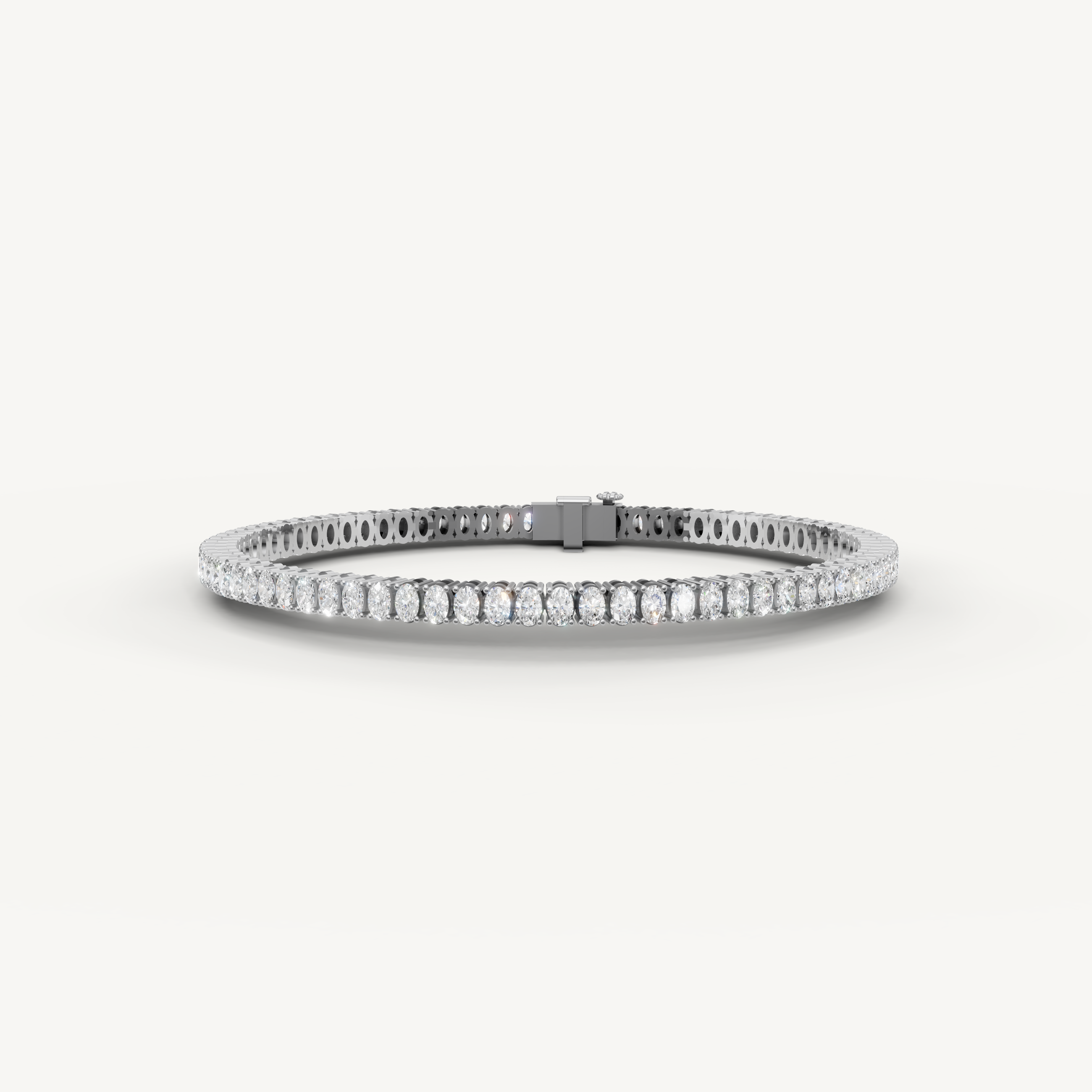 Raul Diamonds white gold oval diamond tennis bracelet luxury jewelry