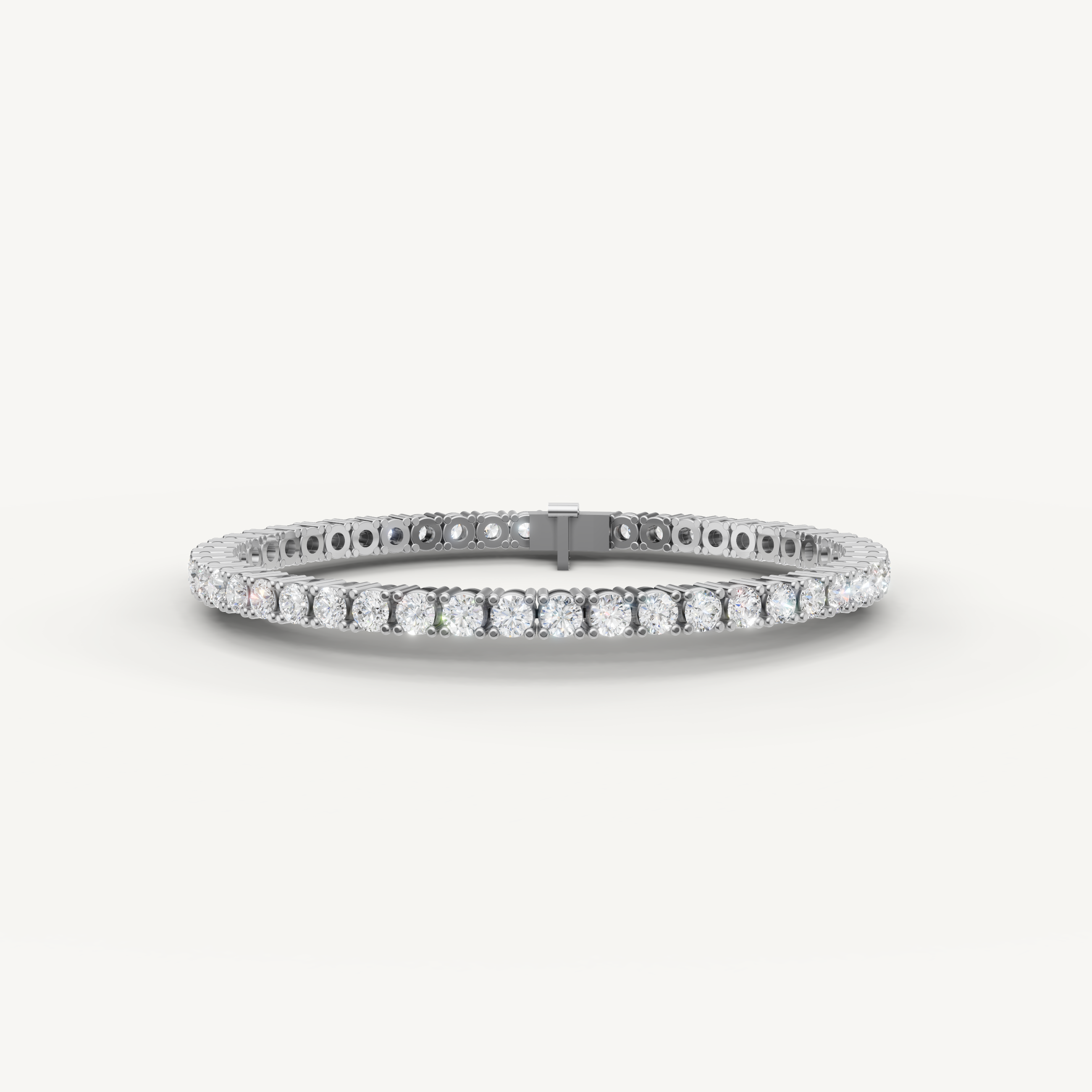 Raul Diamonds white gold round diamond tennis bracelet with luxury sparkle