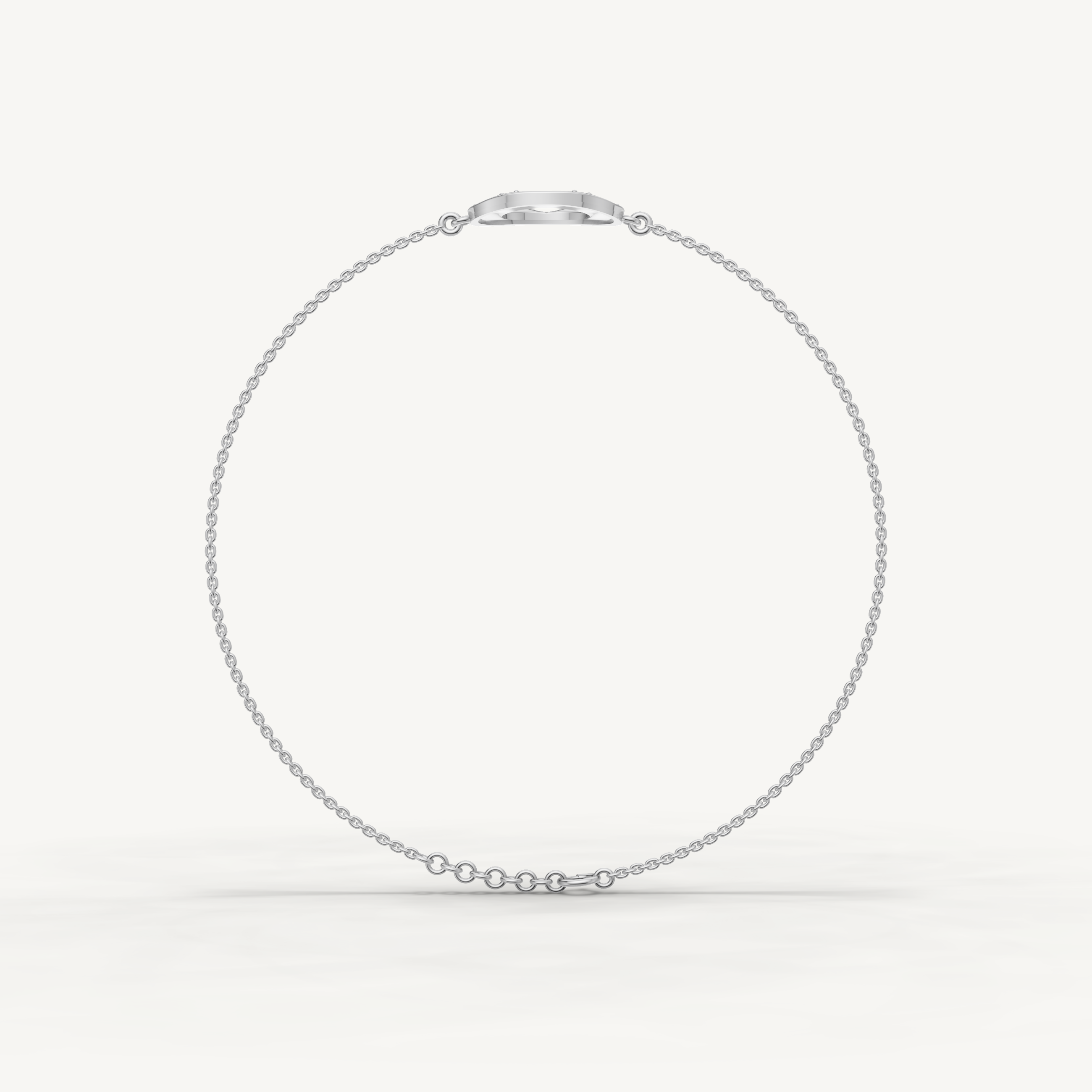 Lab Grown Diamond Star Circle Bracelet in 14K Yellow Gold