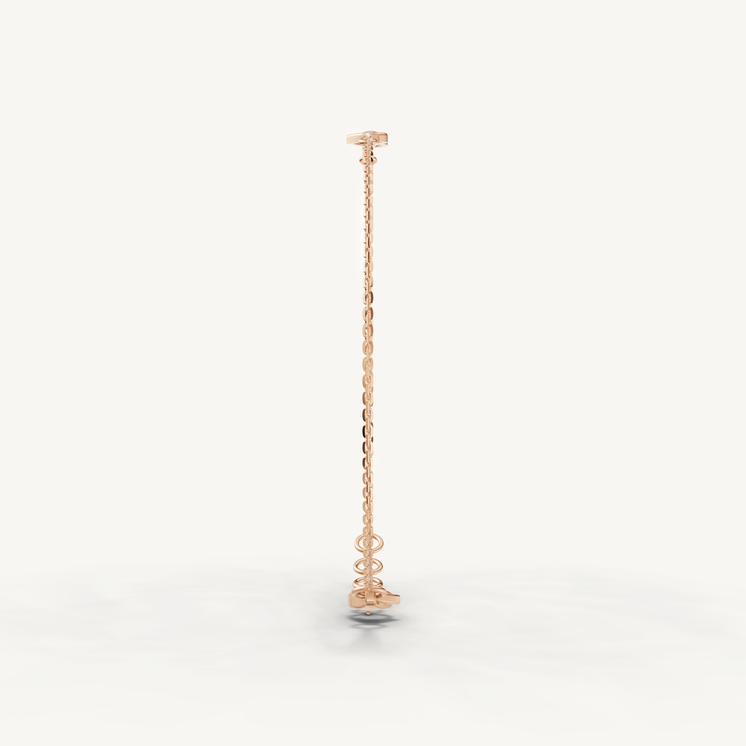 Infinity Heart Lab Grown Diamond Bracelet in 14K Rose Gold