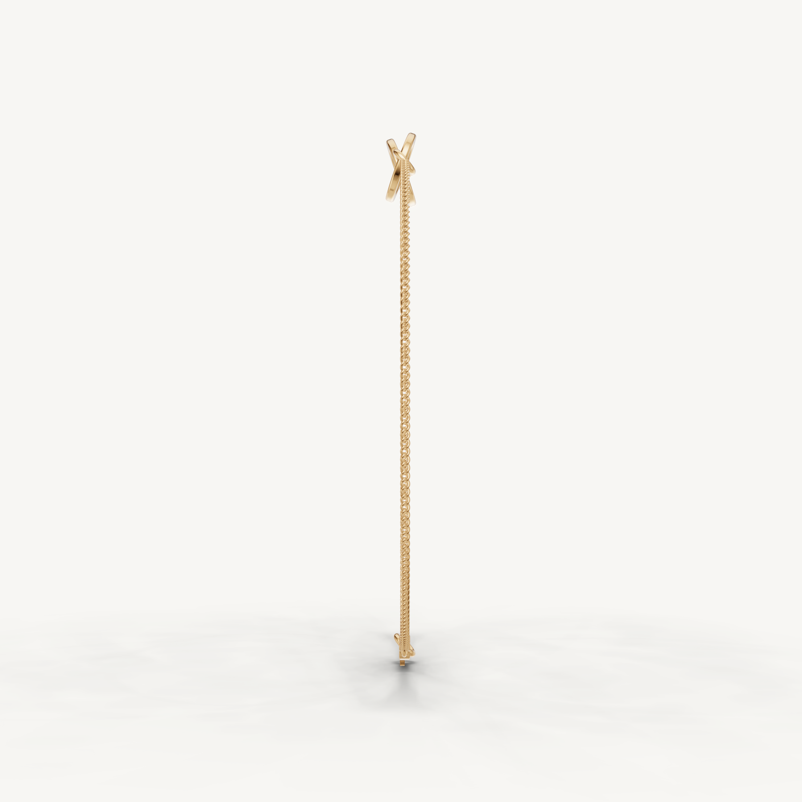 Paperclip Link Chain Bracelet in 14K Yellow Gold