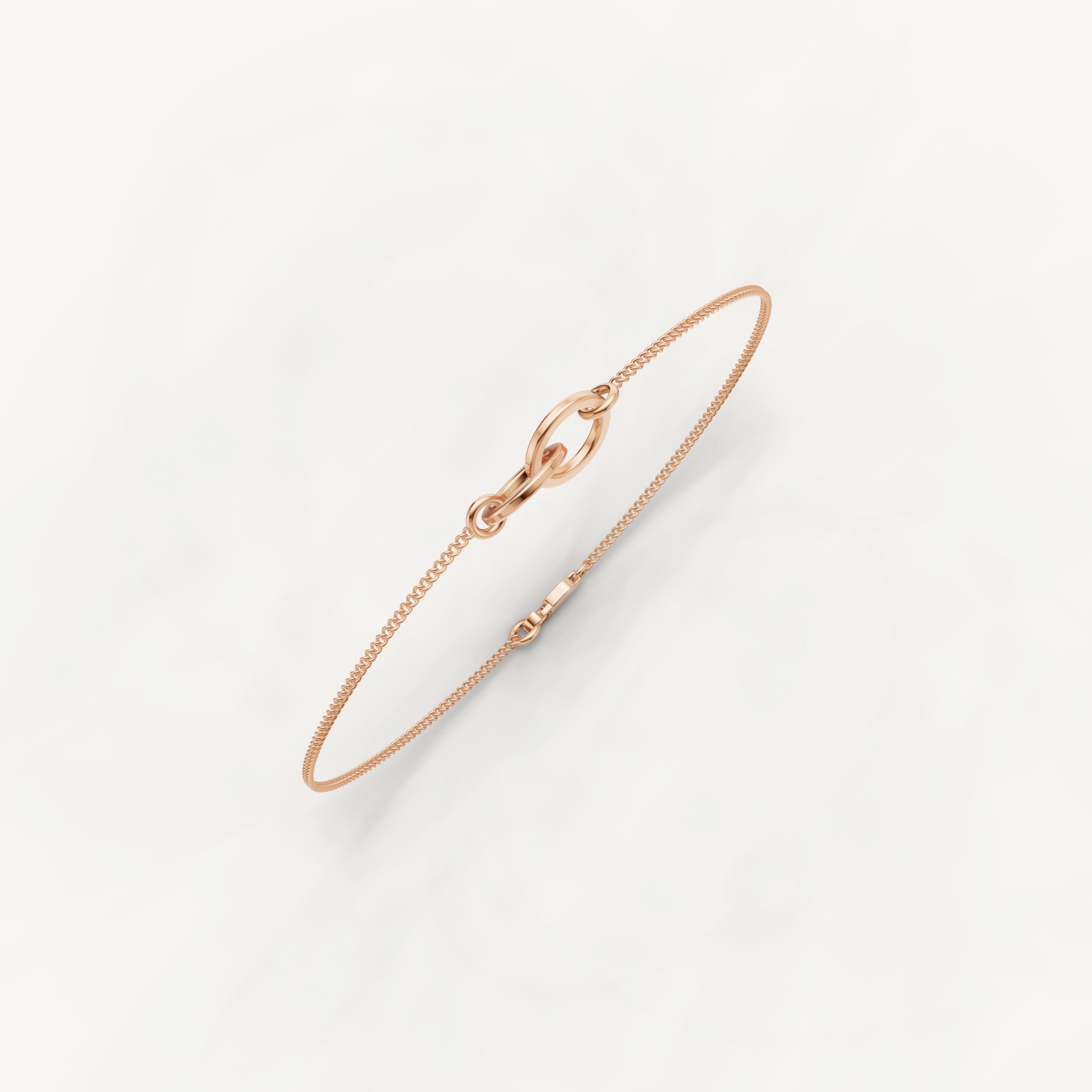 Paperclip Link Chain Bracelet in 14K Yellow Gold