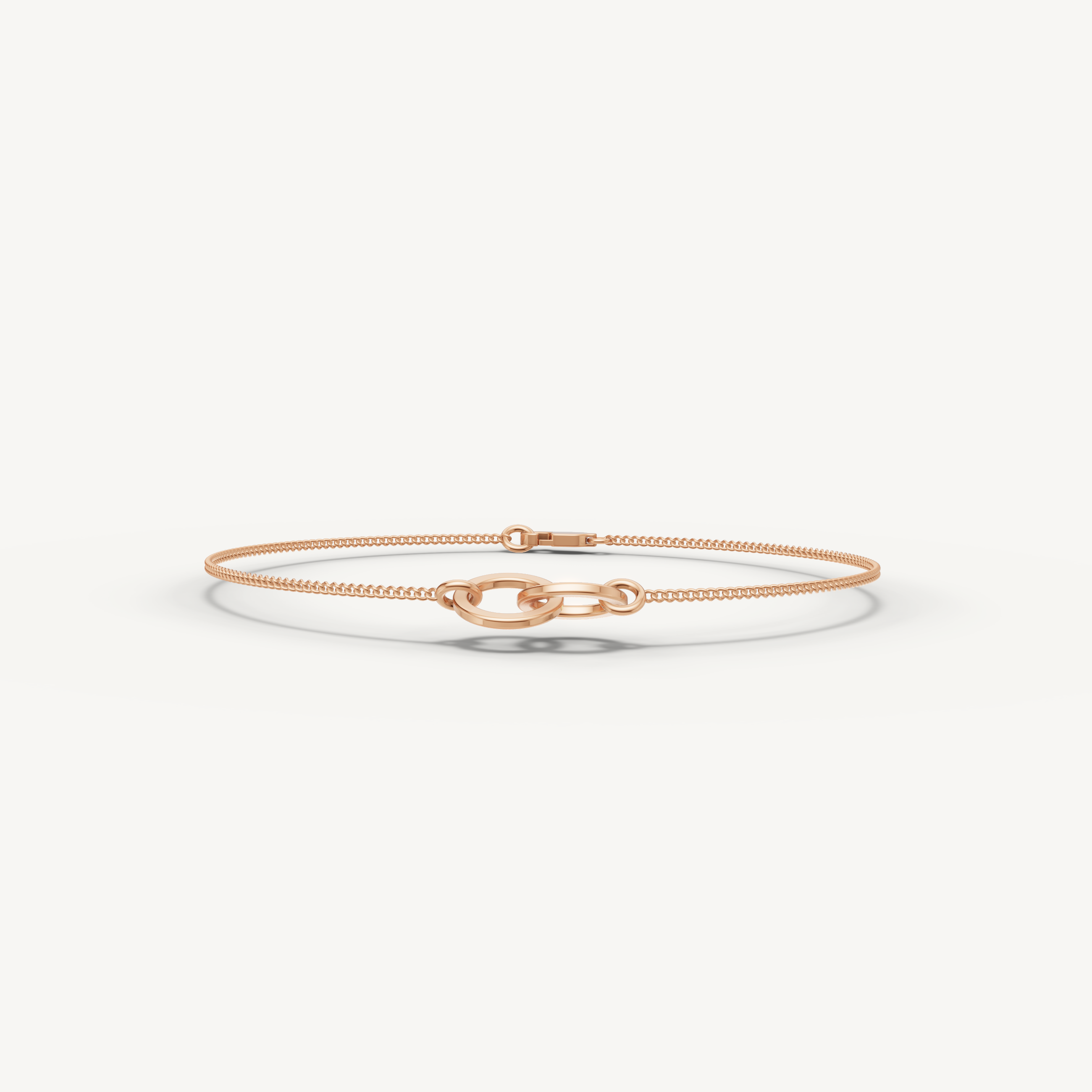 Paperclip Link Chain Bracelet in 14K Yellow Gold