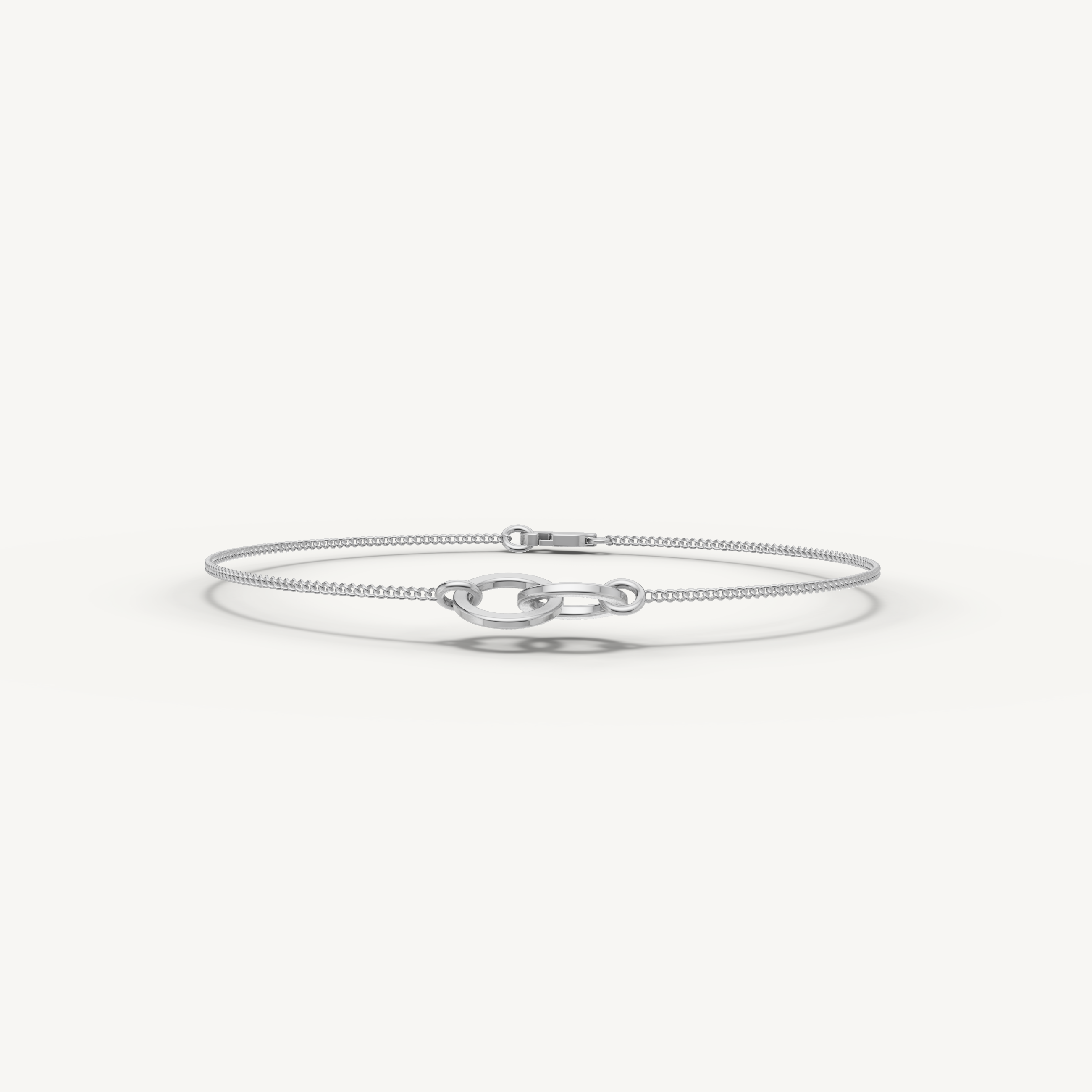 Paperclip Link Chain Bracelet in 14K Yellow Gold