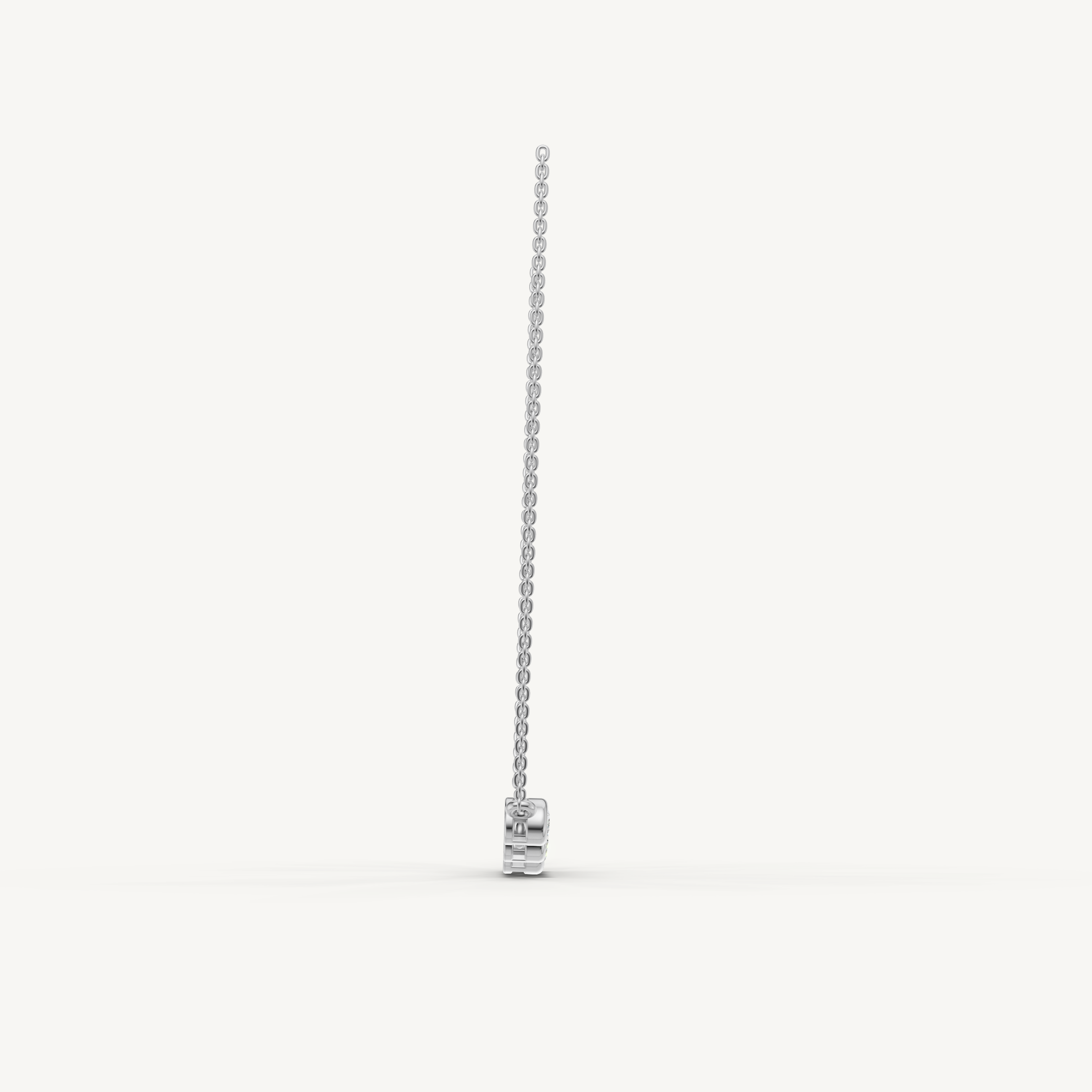 Five Stone Lab Grown Diamond Station Necklace in 14K Rose Gold
