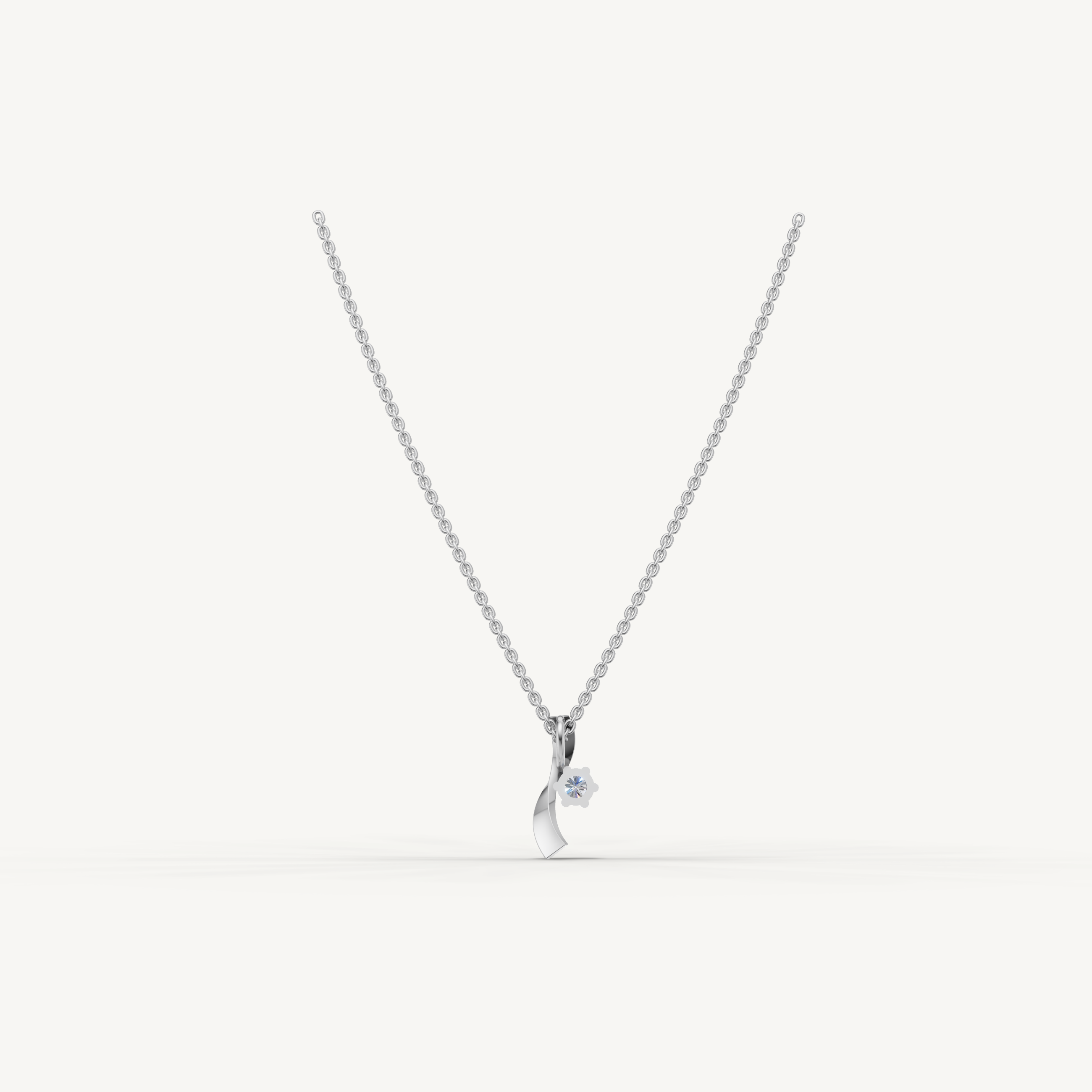 Lab Grown Diamond Floral Pendant Necklace in 14K Yellow Gold