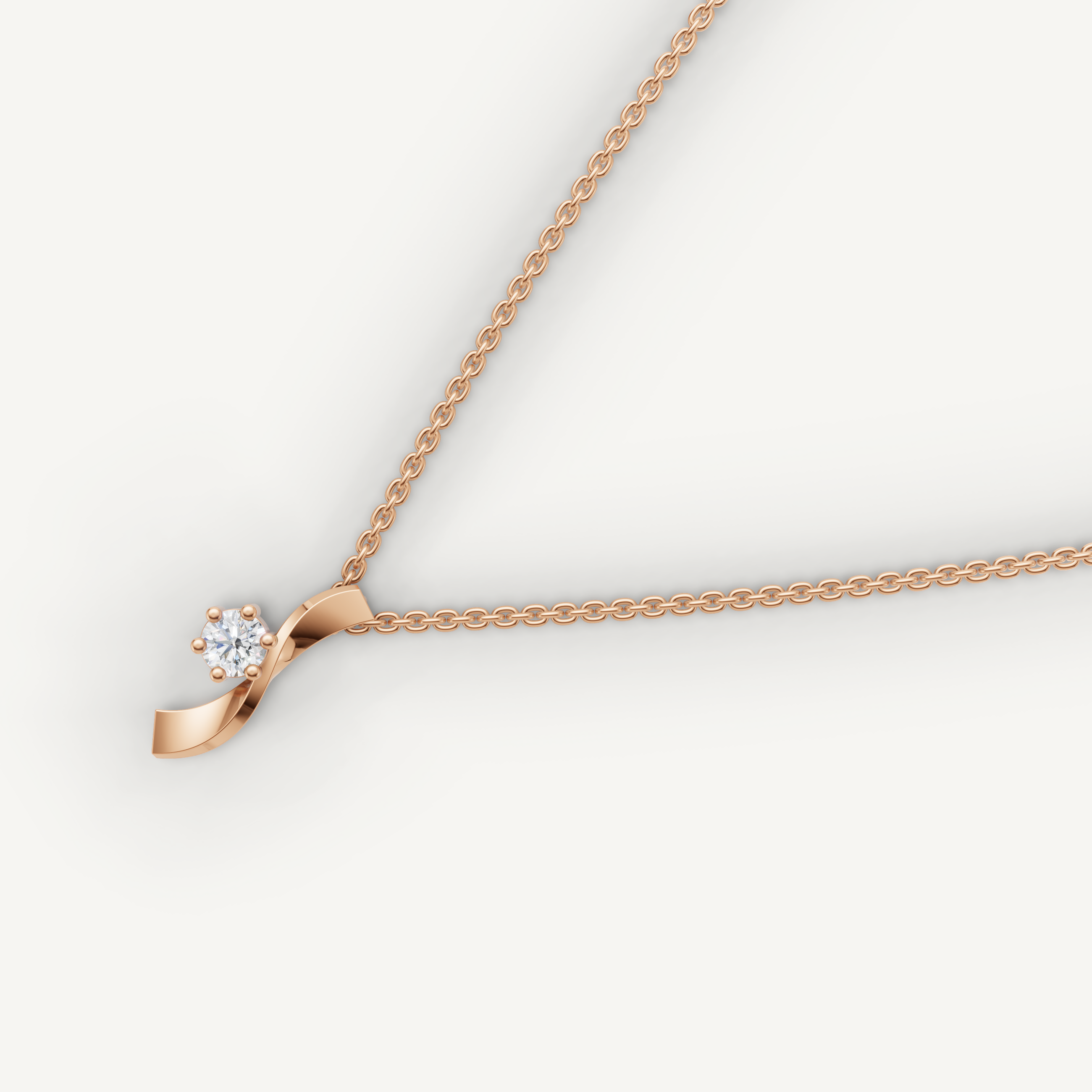Lab Grown Diamond Floral Pendant Necklace in 14K Yellow Gold