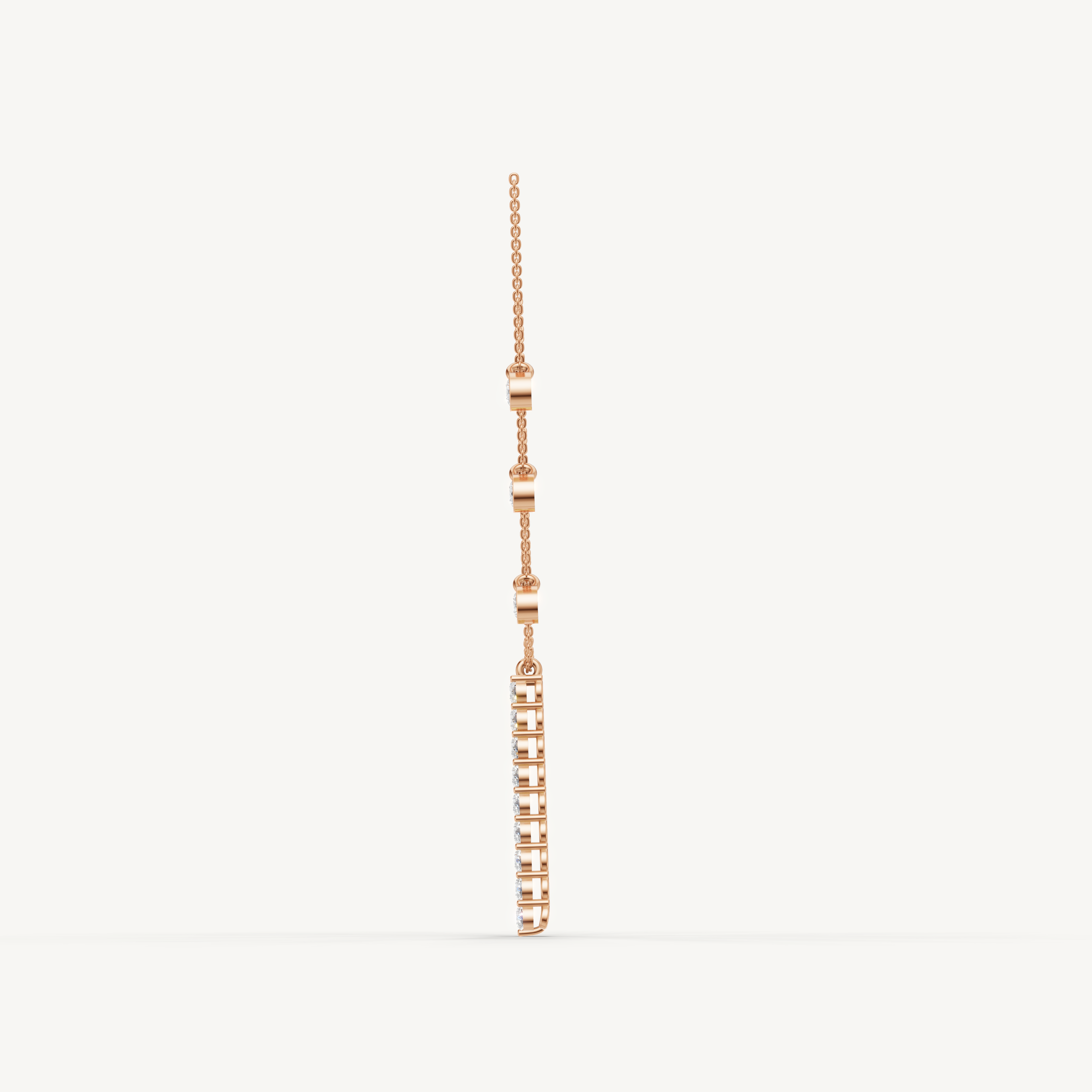 Lab Grown Diamond Drop Necklace in 14K Yellow Gold