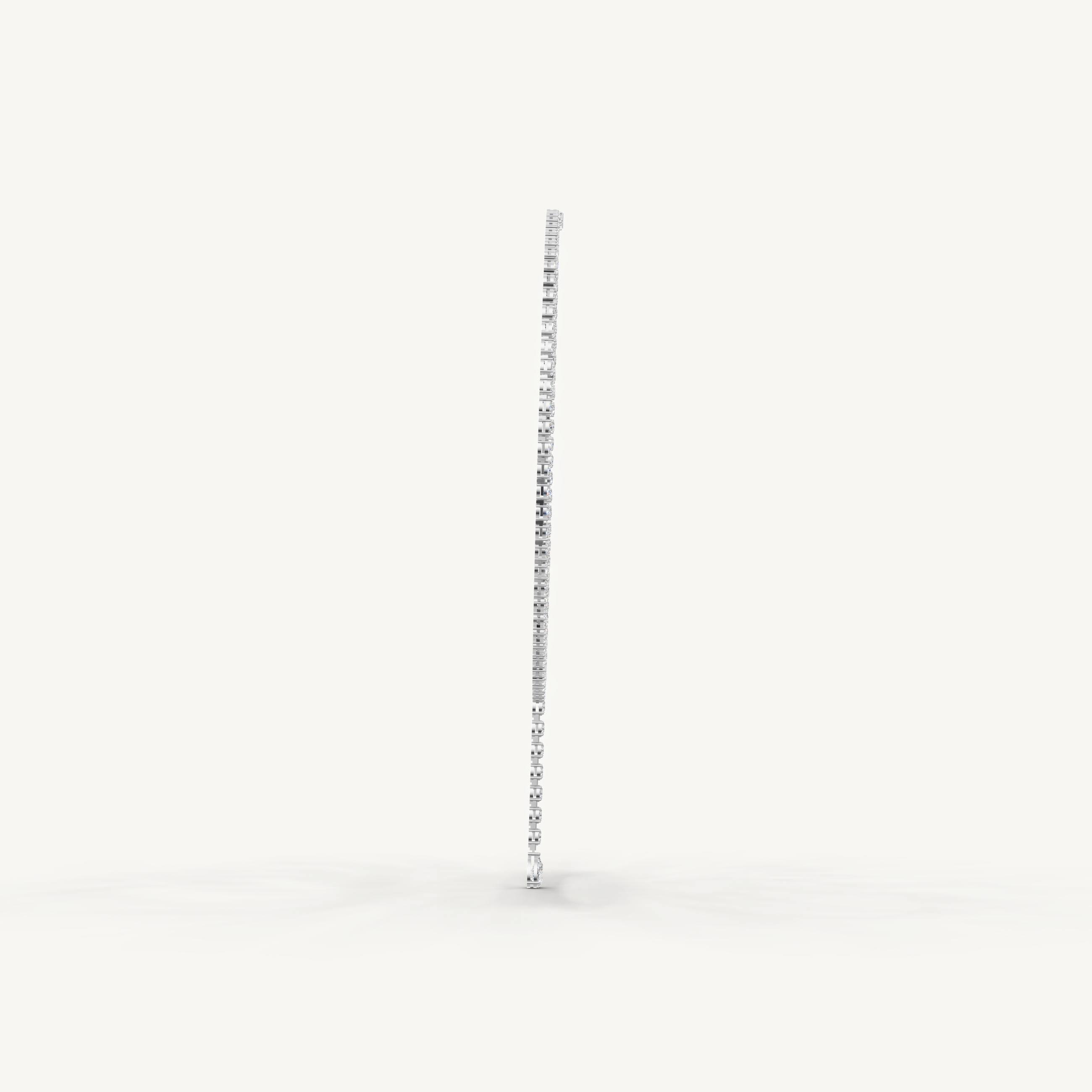 Pear & Oval Lab Grown Diamond Tennis Drop Necklace in 14K Yellow Gold