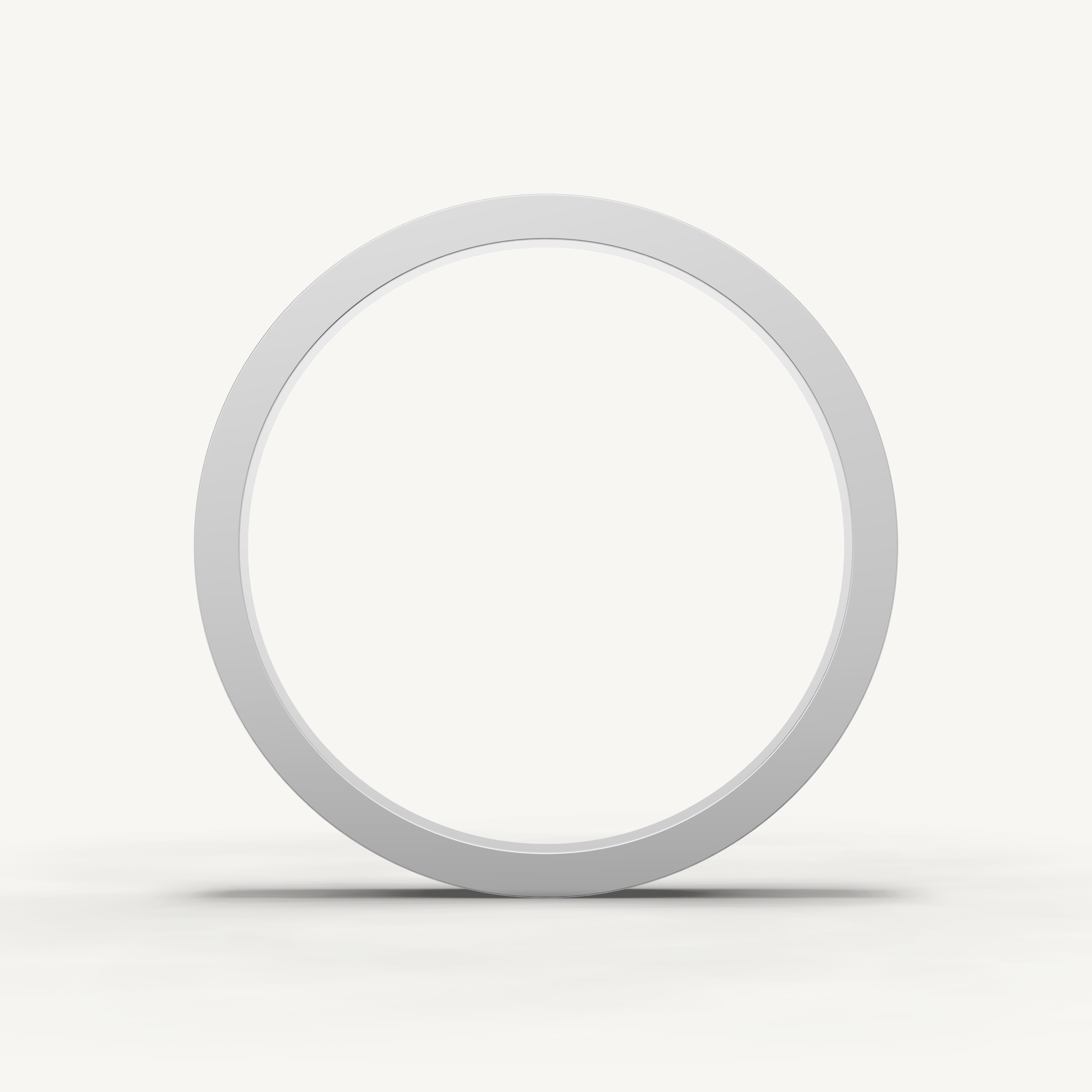 Geometric Plain Gold Wedding Band in 14K Yellow Gold