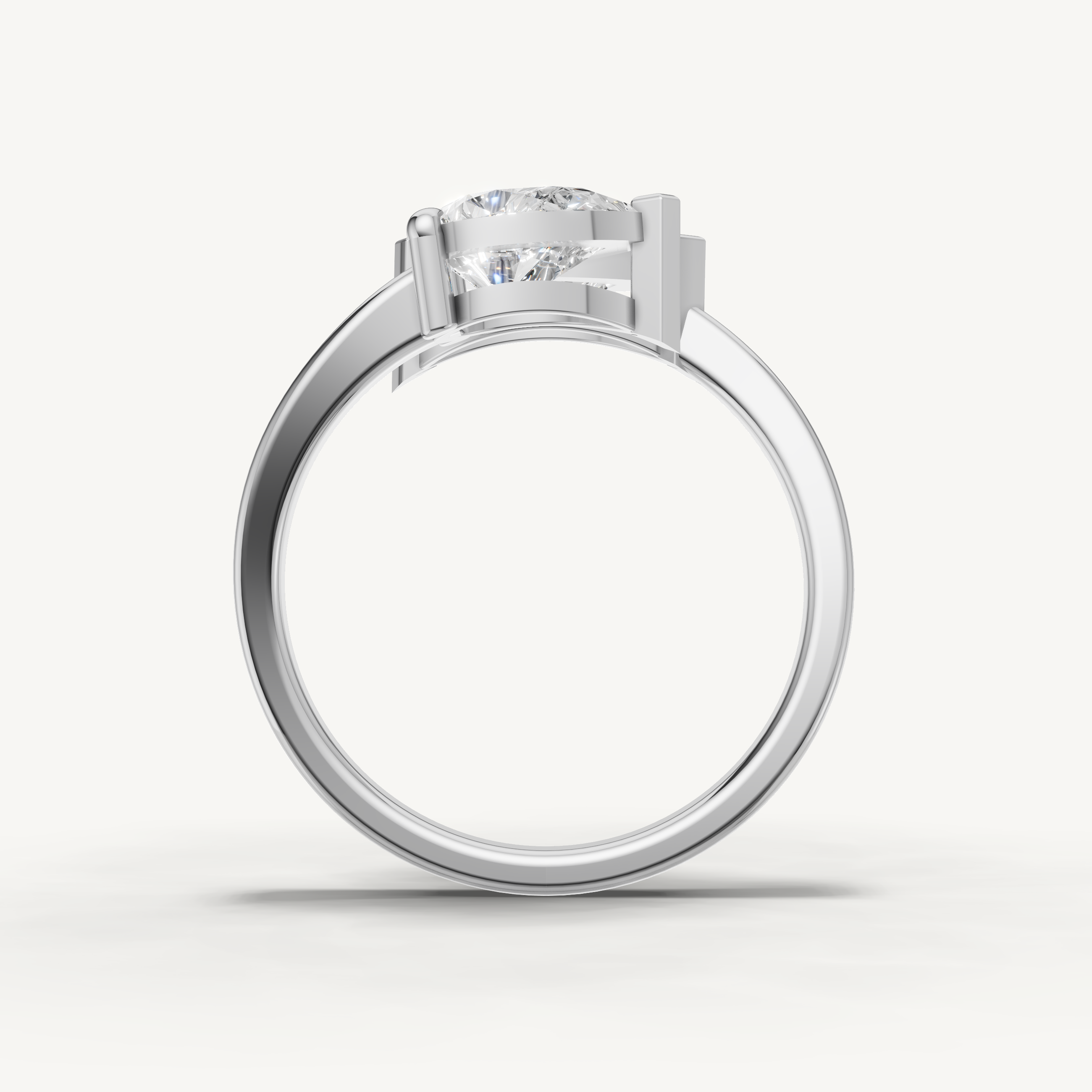 Pear & Marquise Lab Grown Diamond Toi et Moi Engagement Ring in 14K Yellow Gold