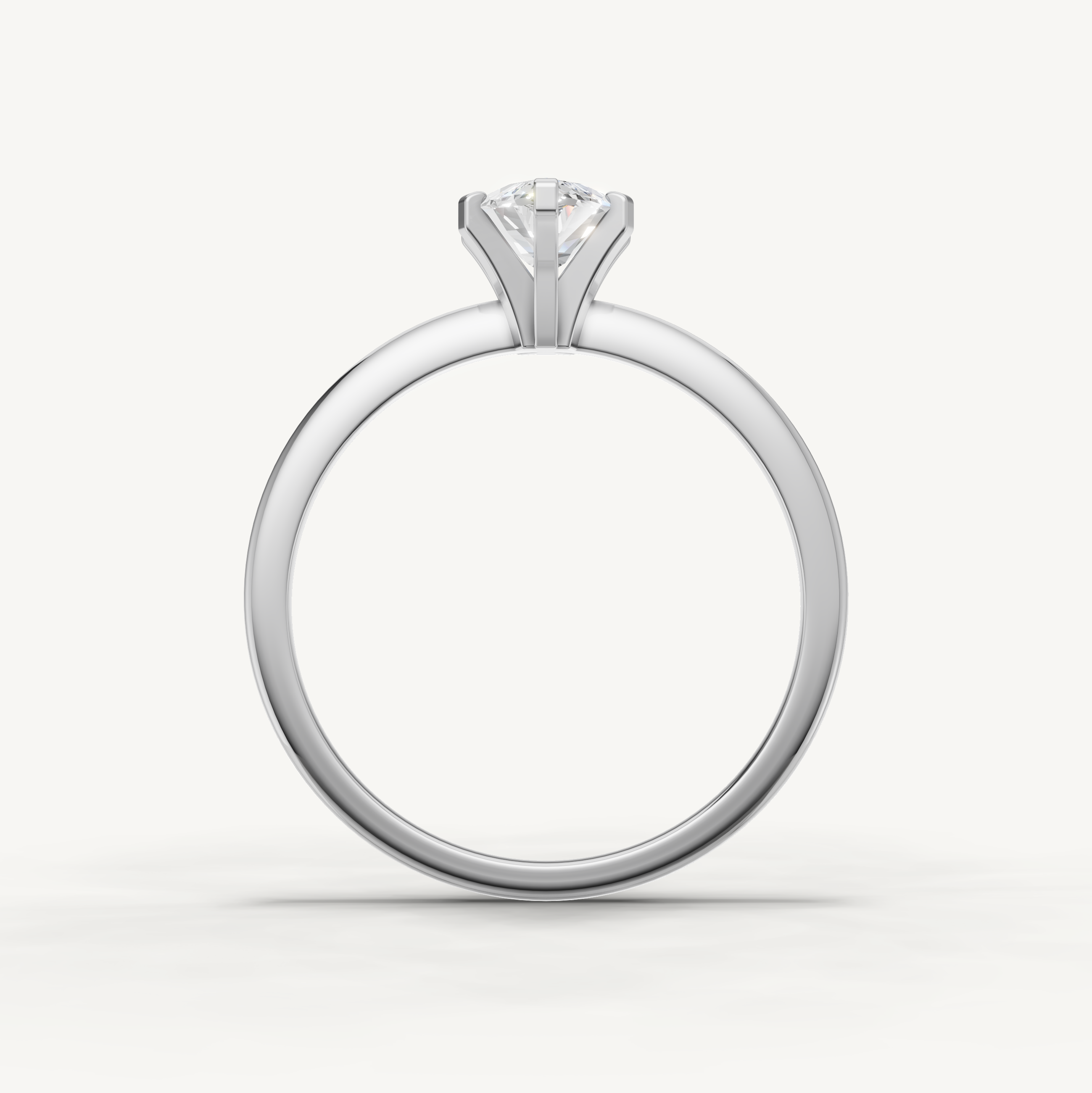 Elegant marquise cut diamond ring in white gold by Raul Diamonds