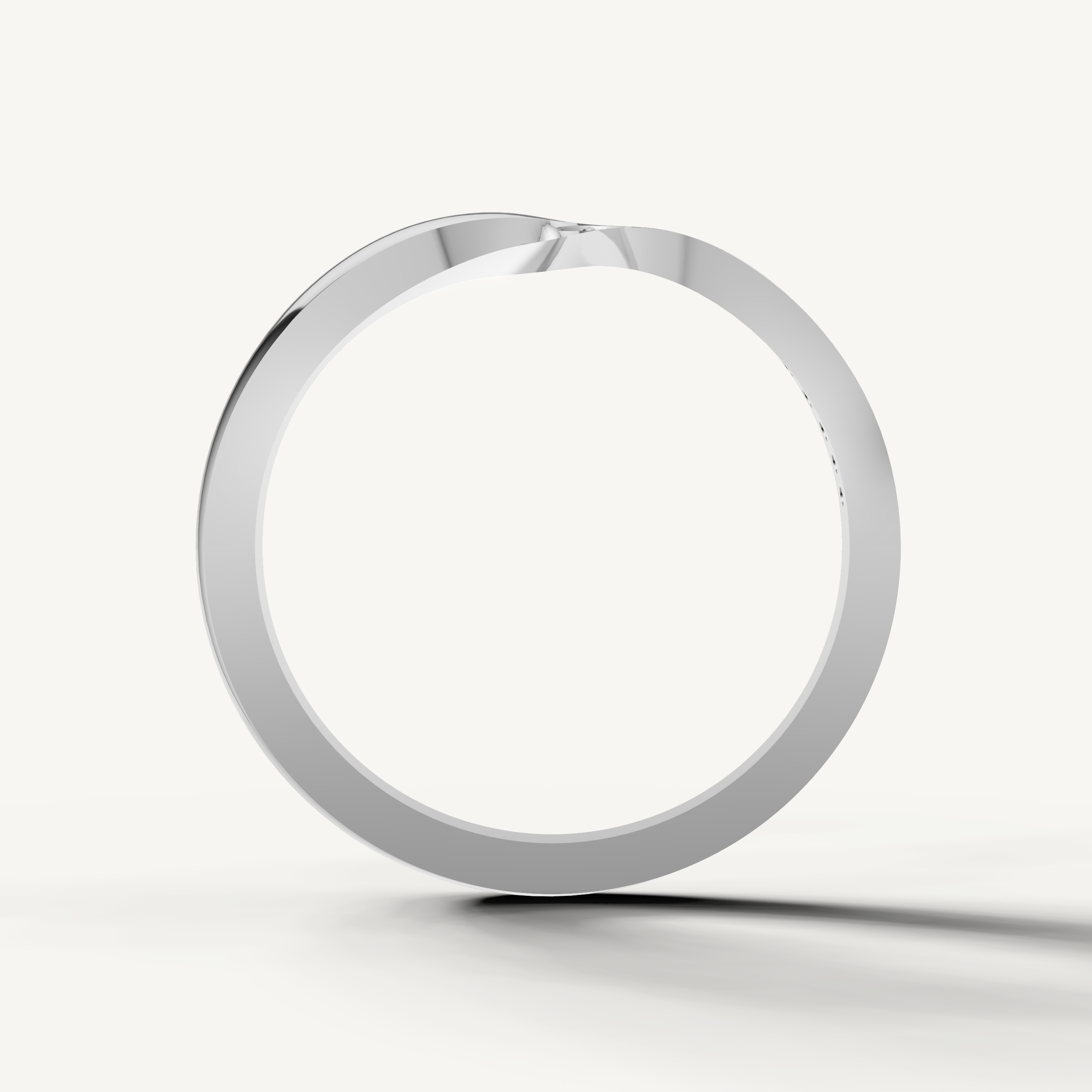 Luxury white gold wedding band with baguette diamond detailing