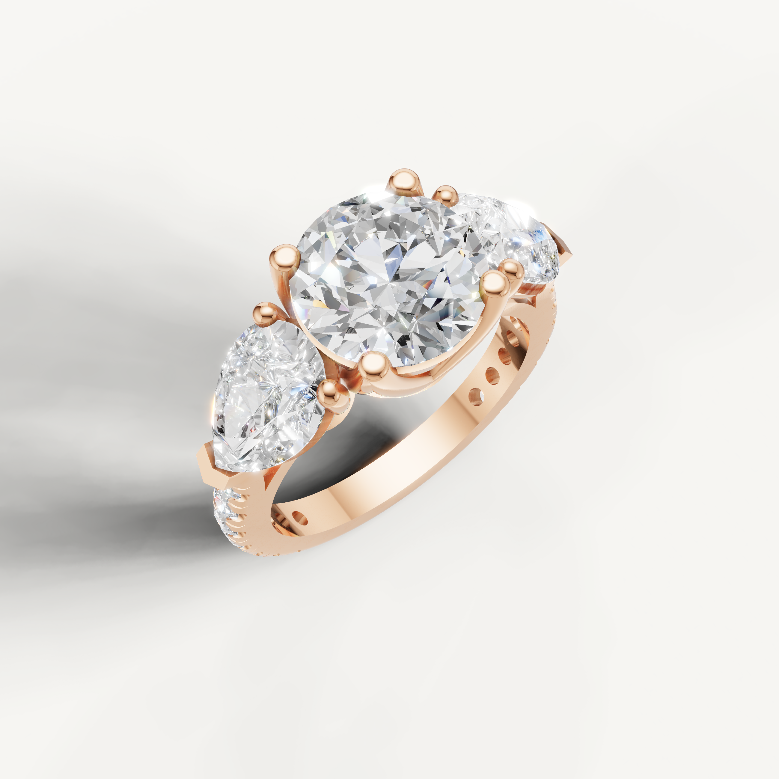 Seo white gold oval diamond ring with classic prong setting by Raul Diamonds.