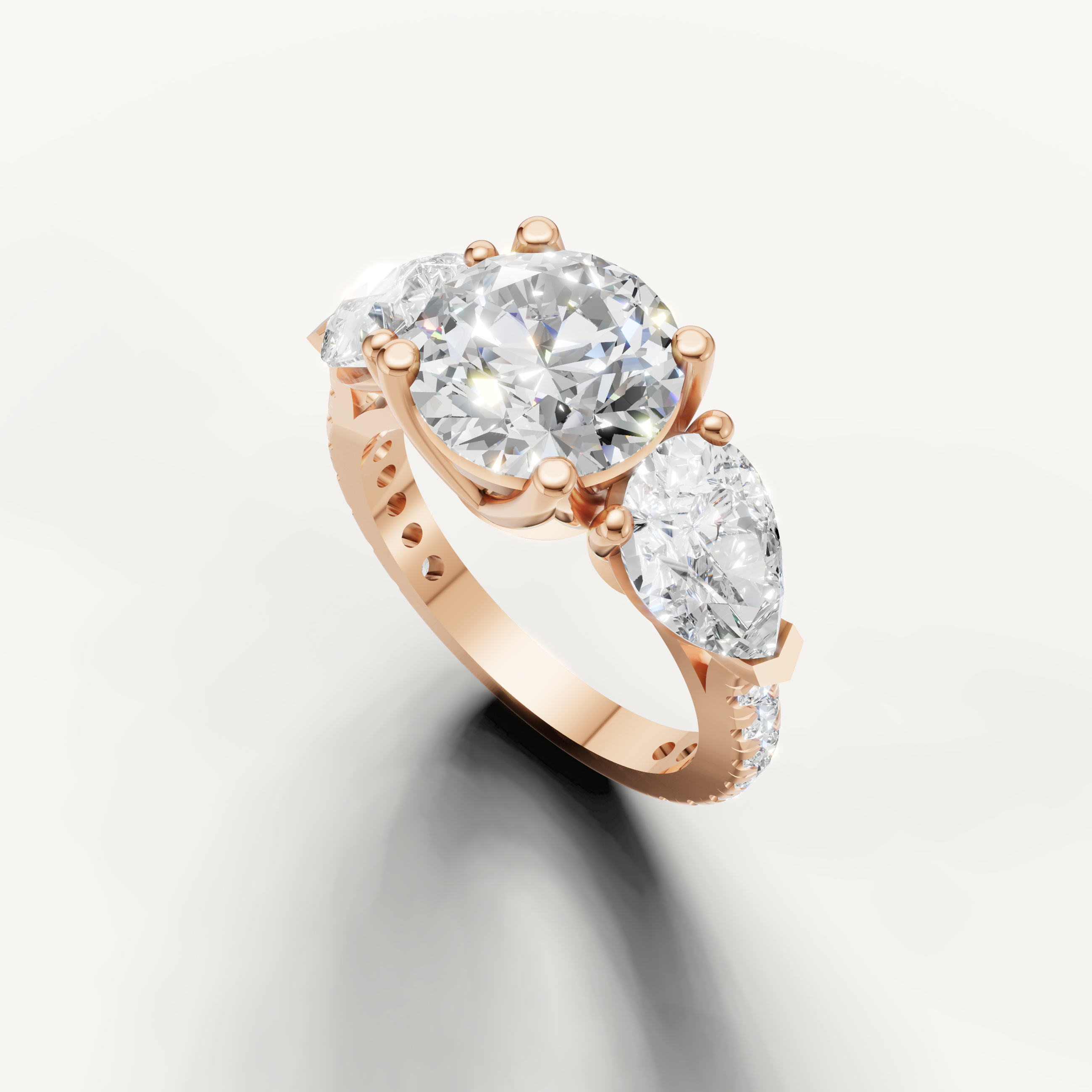 Luxury Seo yellow gold oval cut diamond engagement ring from Raul Diamonds.