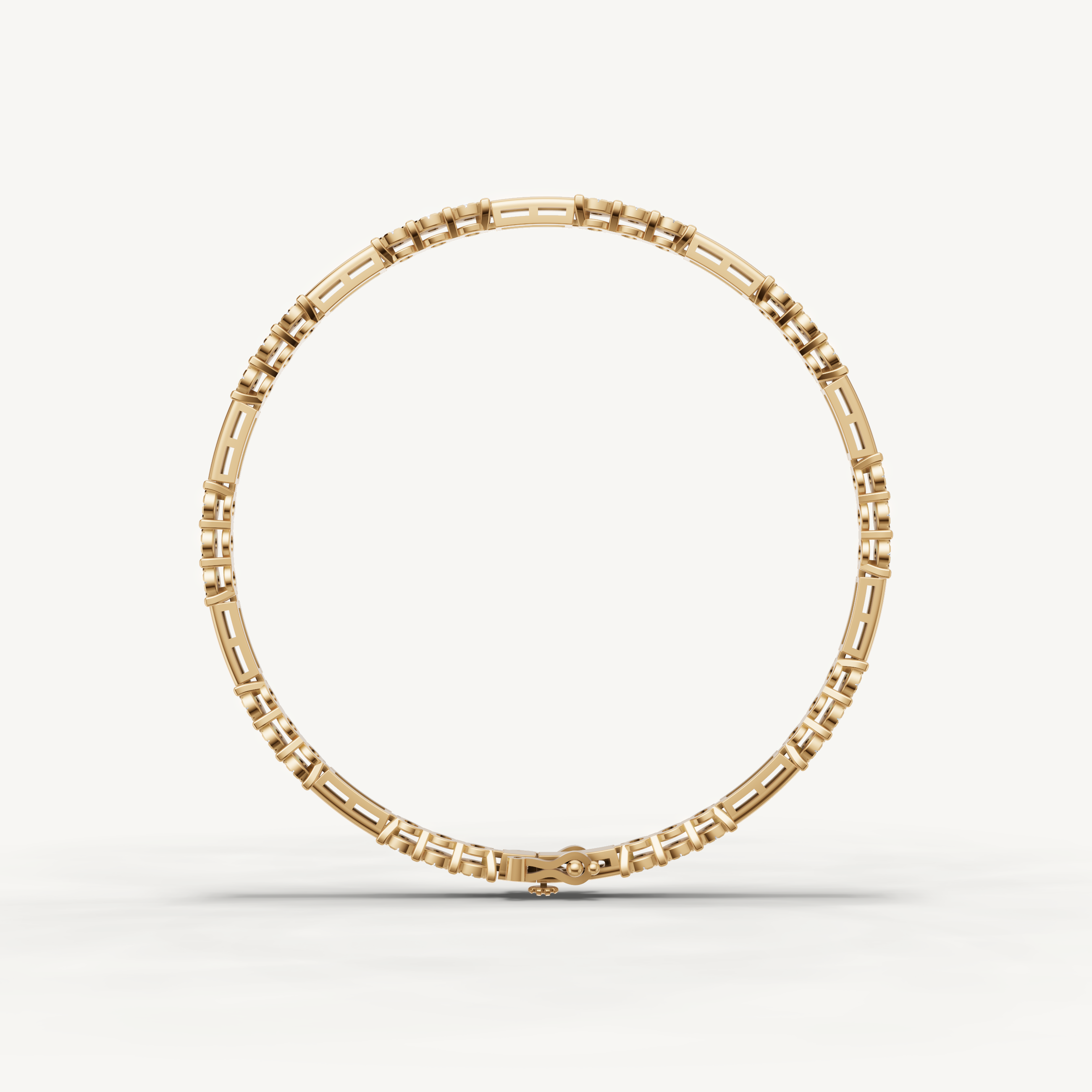 Contemporary yellow gold lab grown diamond bracelet for women by Raul Diamonds
