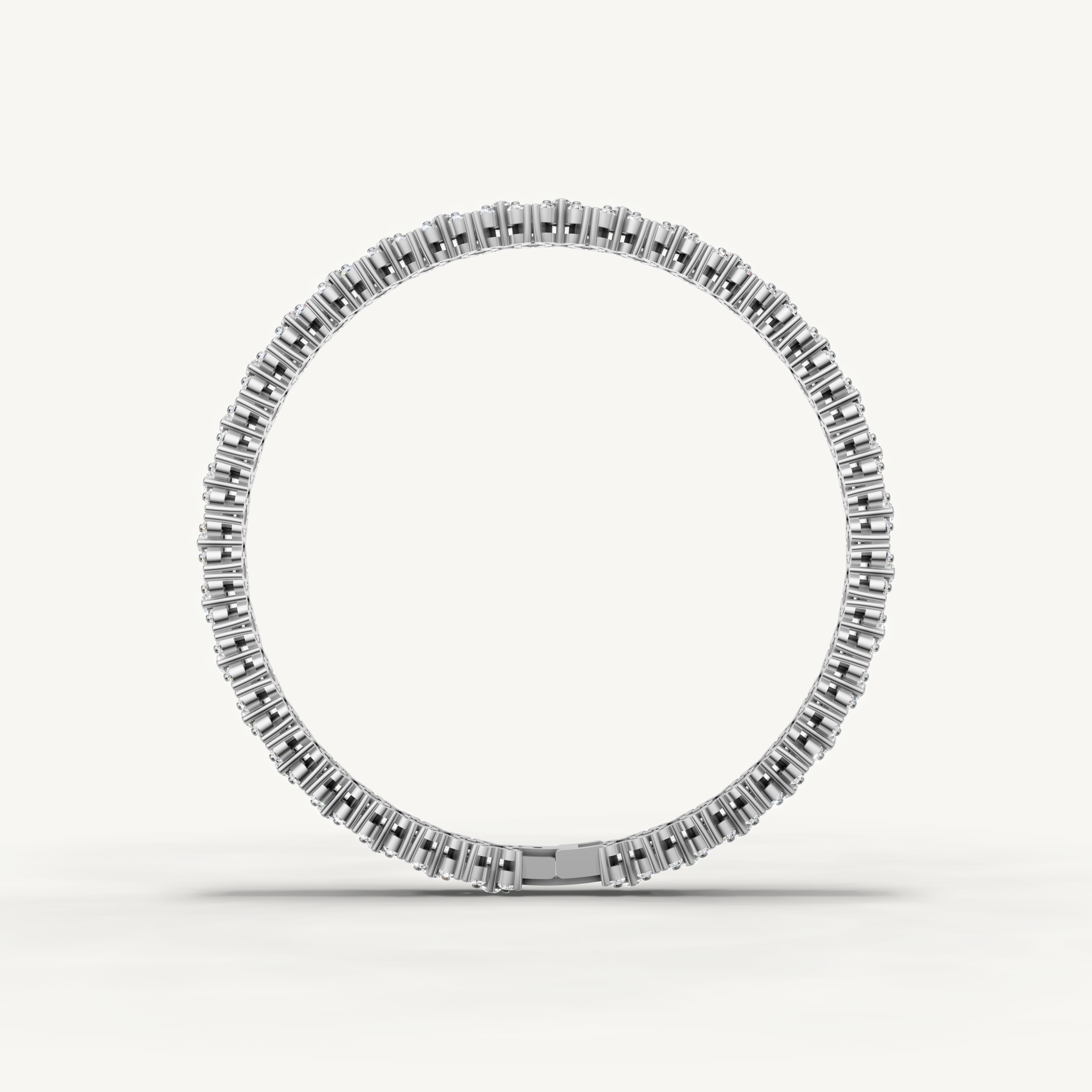 White gold lab grown diamond bracelet for modern women by Raul Diamonds