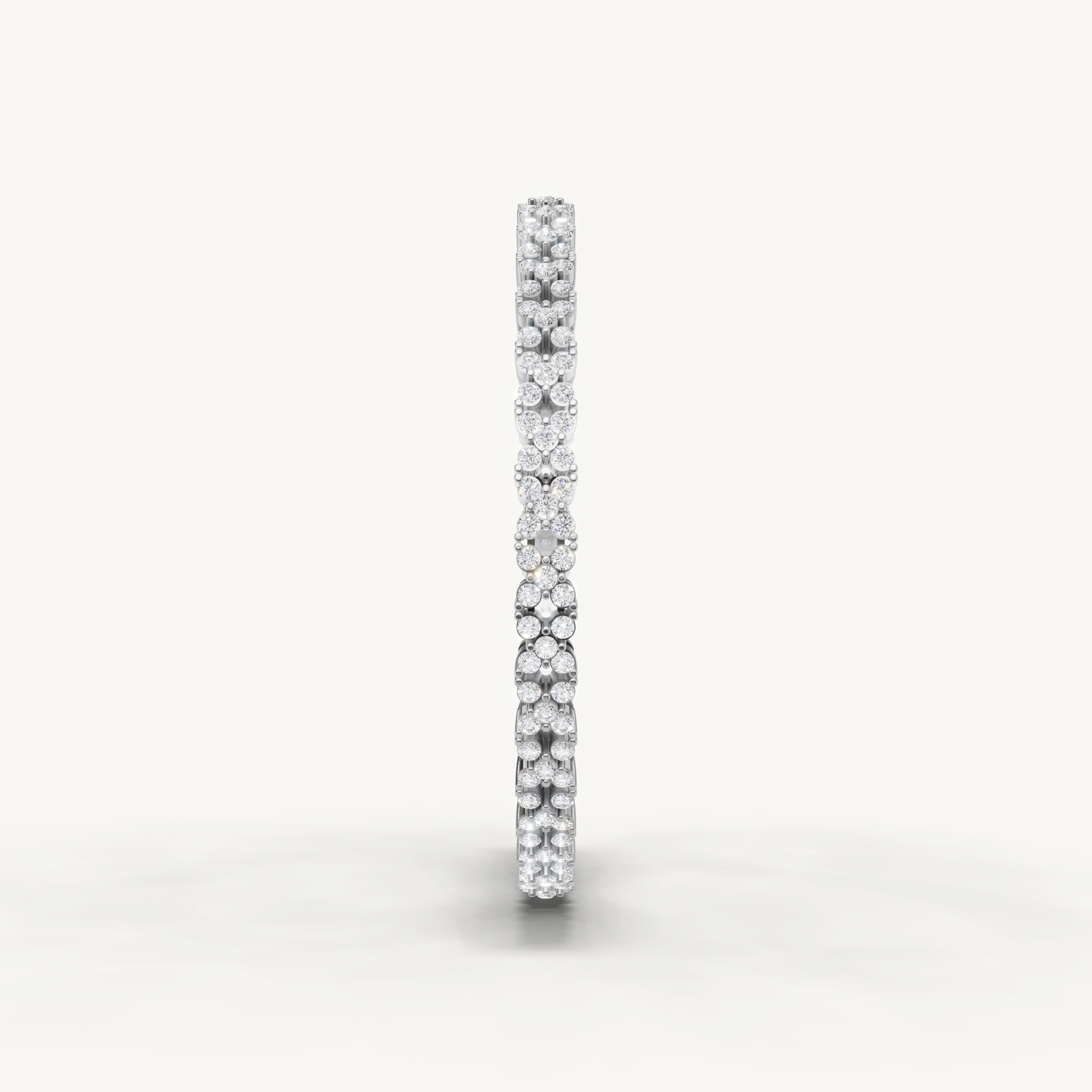Luxury white gold bracelet with brilliant round lab grown diamonds by Raul Diamonds