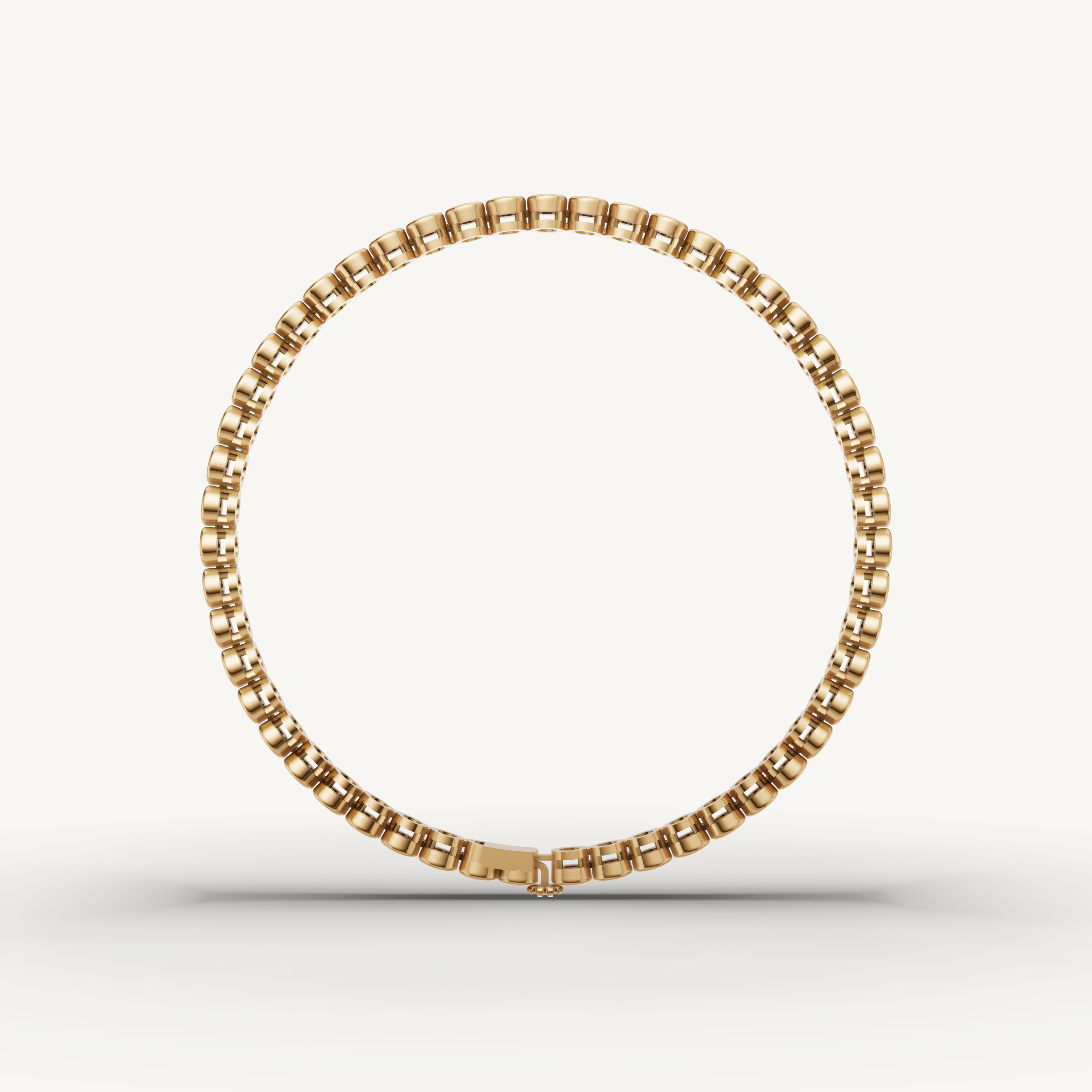 Yellow gold bracelet with brilliant round lab grown diamonds and luxury craftsmanship by Raul Diamonds