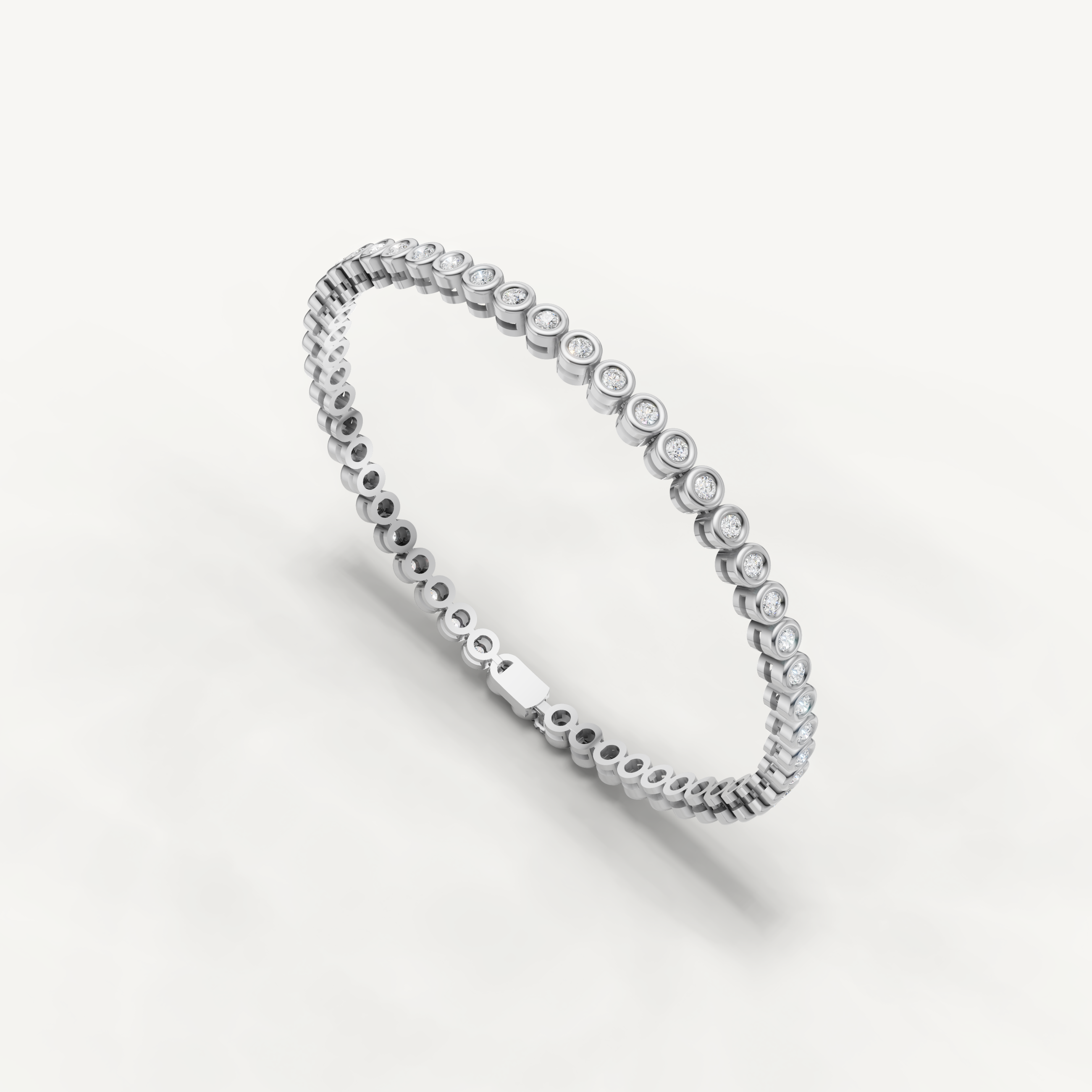 Elegant white gold lab grown diamond bracelet with timeless luxury styling by Raul Diamonds