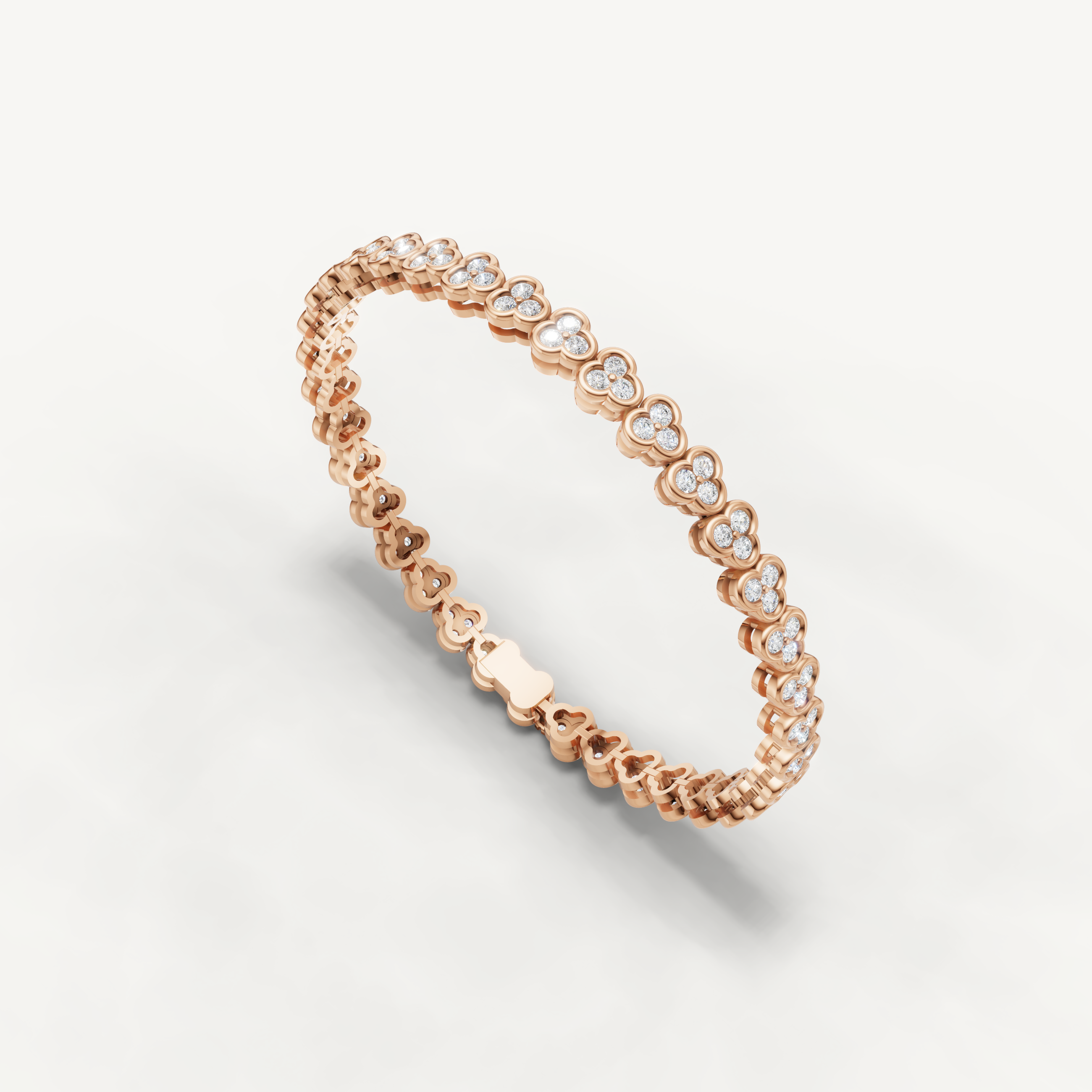 Rose gold lab grown diamond bracelet with modern luxury craftsmanship by Raul Diamonds