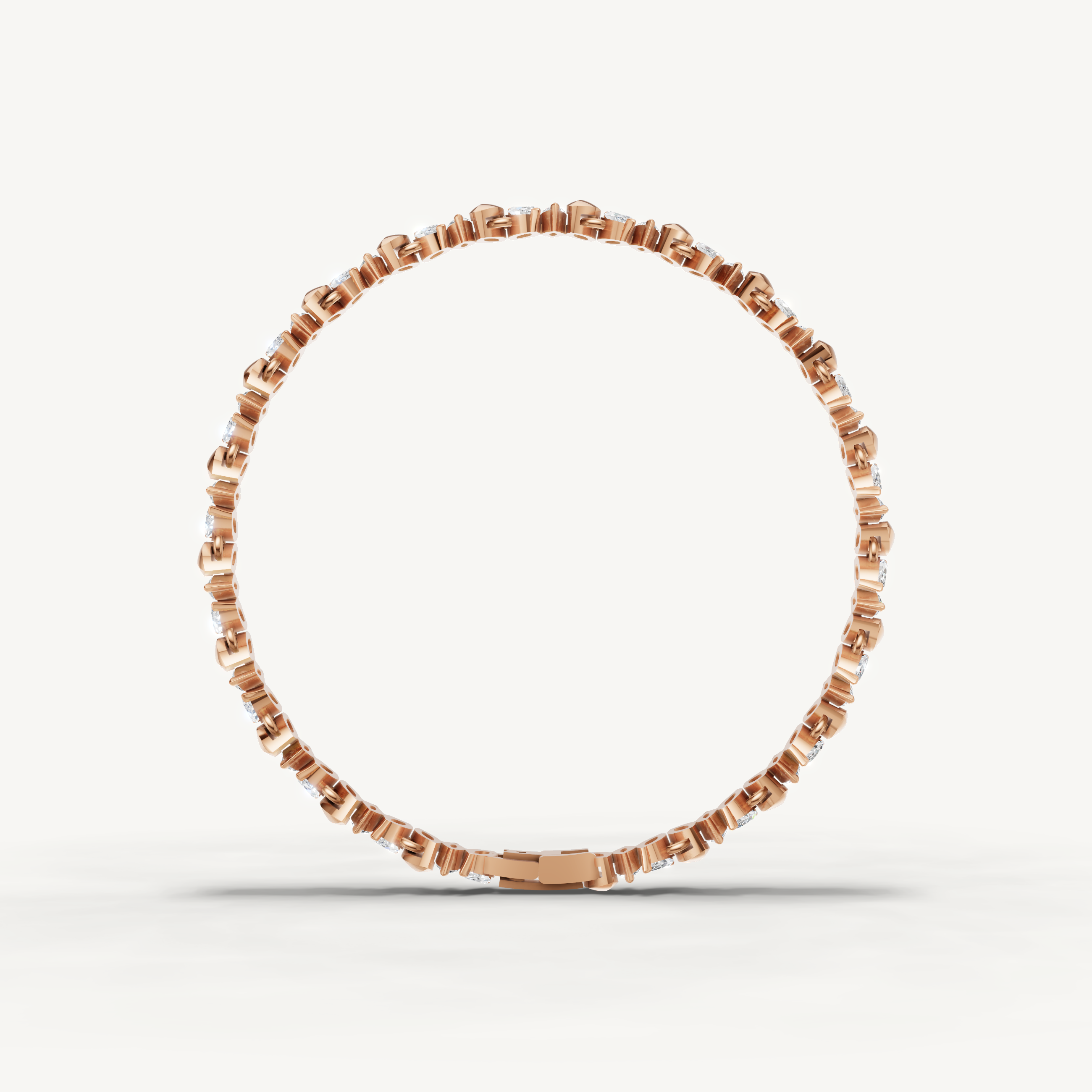 Rose gold marquise diamond bracelet for modern everyday elegance by Raul Diamonds