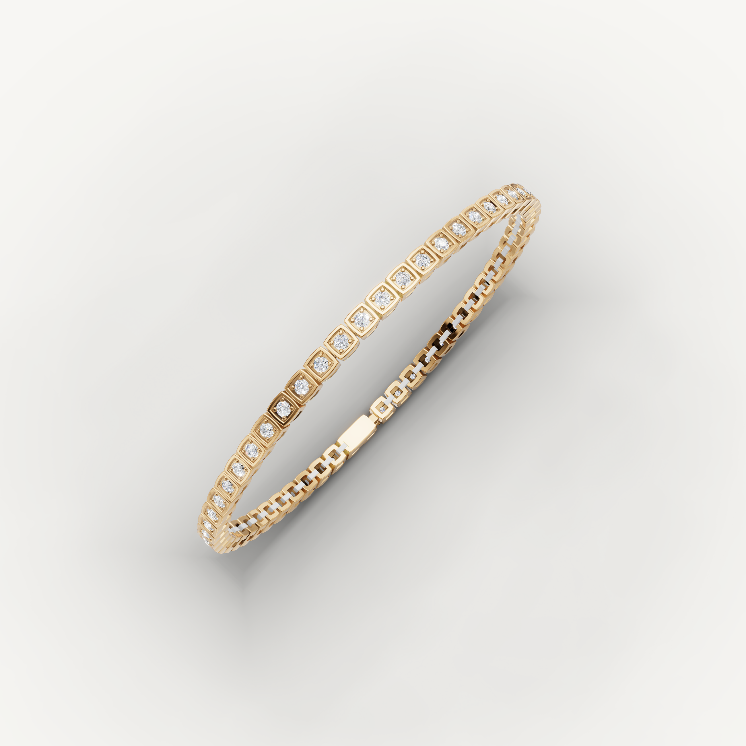 Yellow gold fine jewelry bracelet featuring brilliant lab grown diamonds by Raul Diamonds