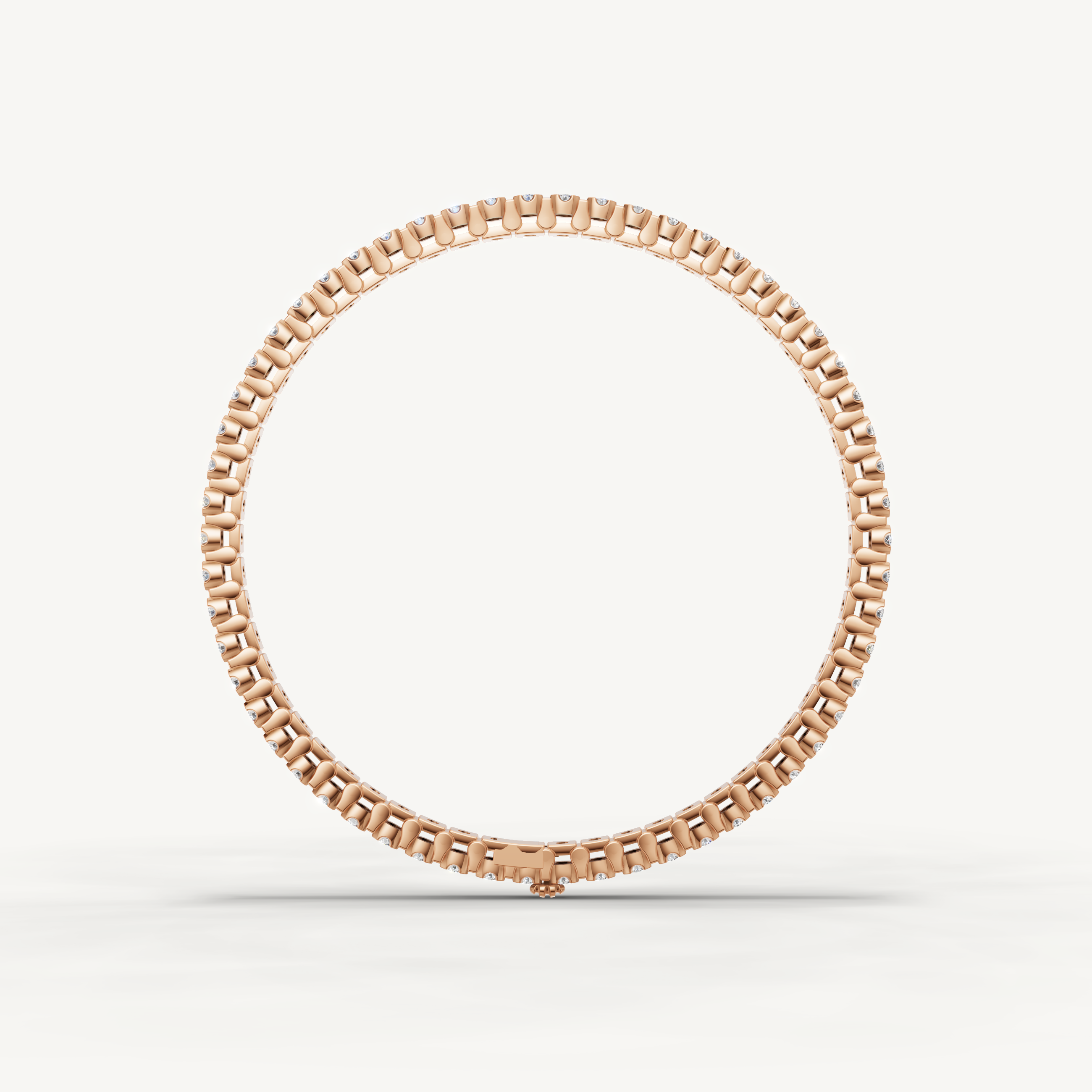 Contemporary rose gold diamond tennis bracelet for everyday luxury by Raul Diamonds