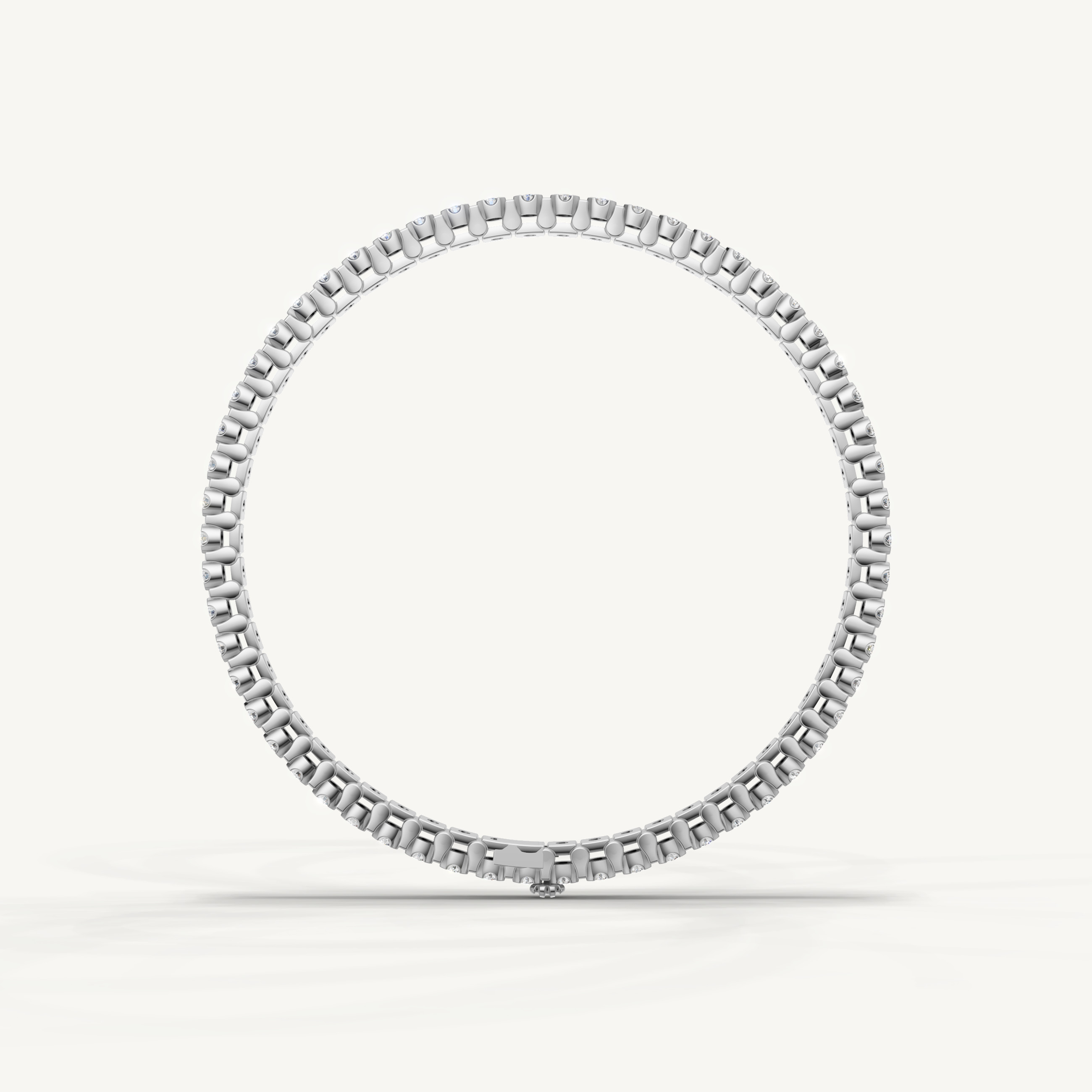 White gold tennis bracelet featuring brilliant lab grown diamonds by Raul Diamonds
