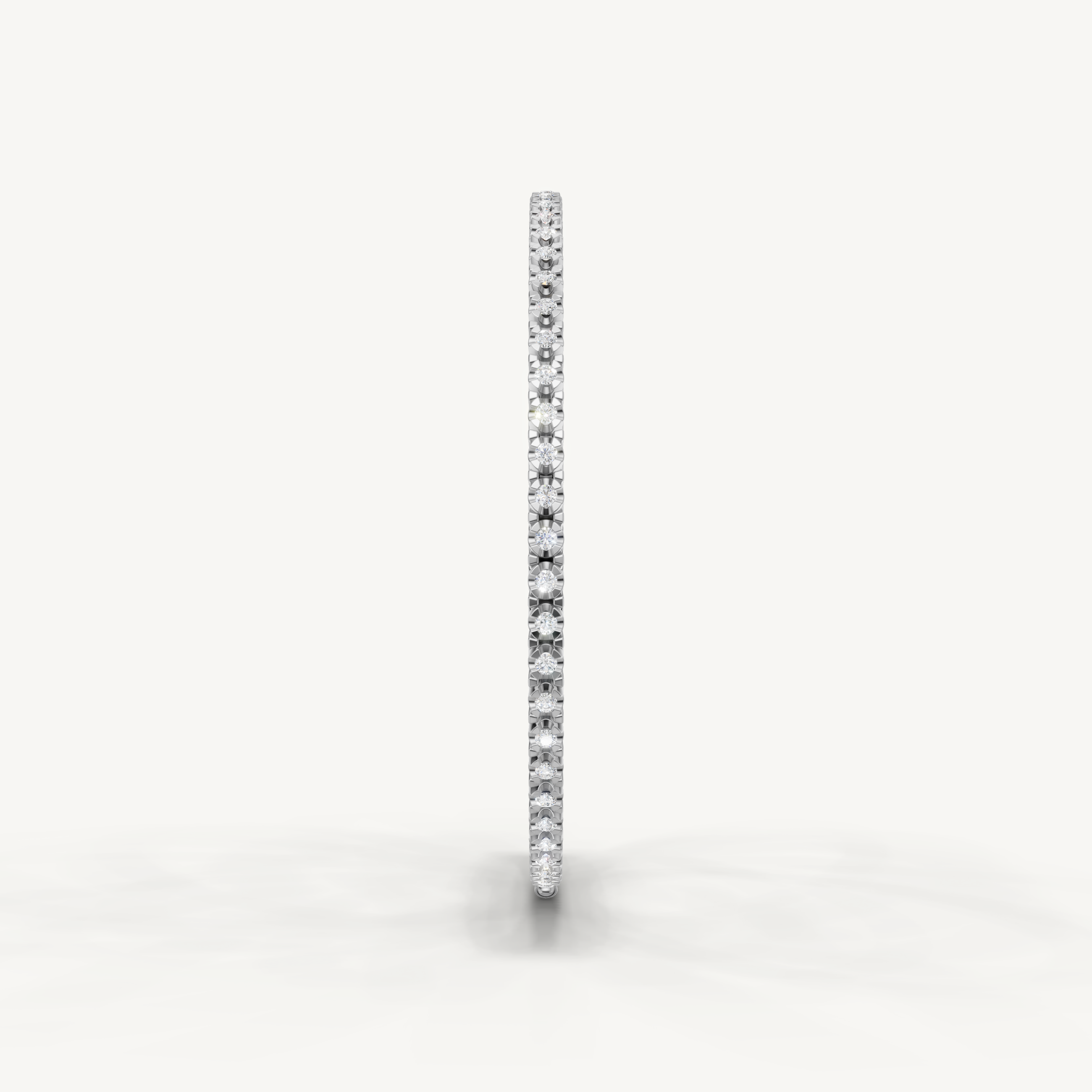 Elegant white gold diamond bracelet with brilliant round diamonds by Raul Diamonds