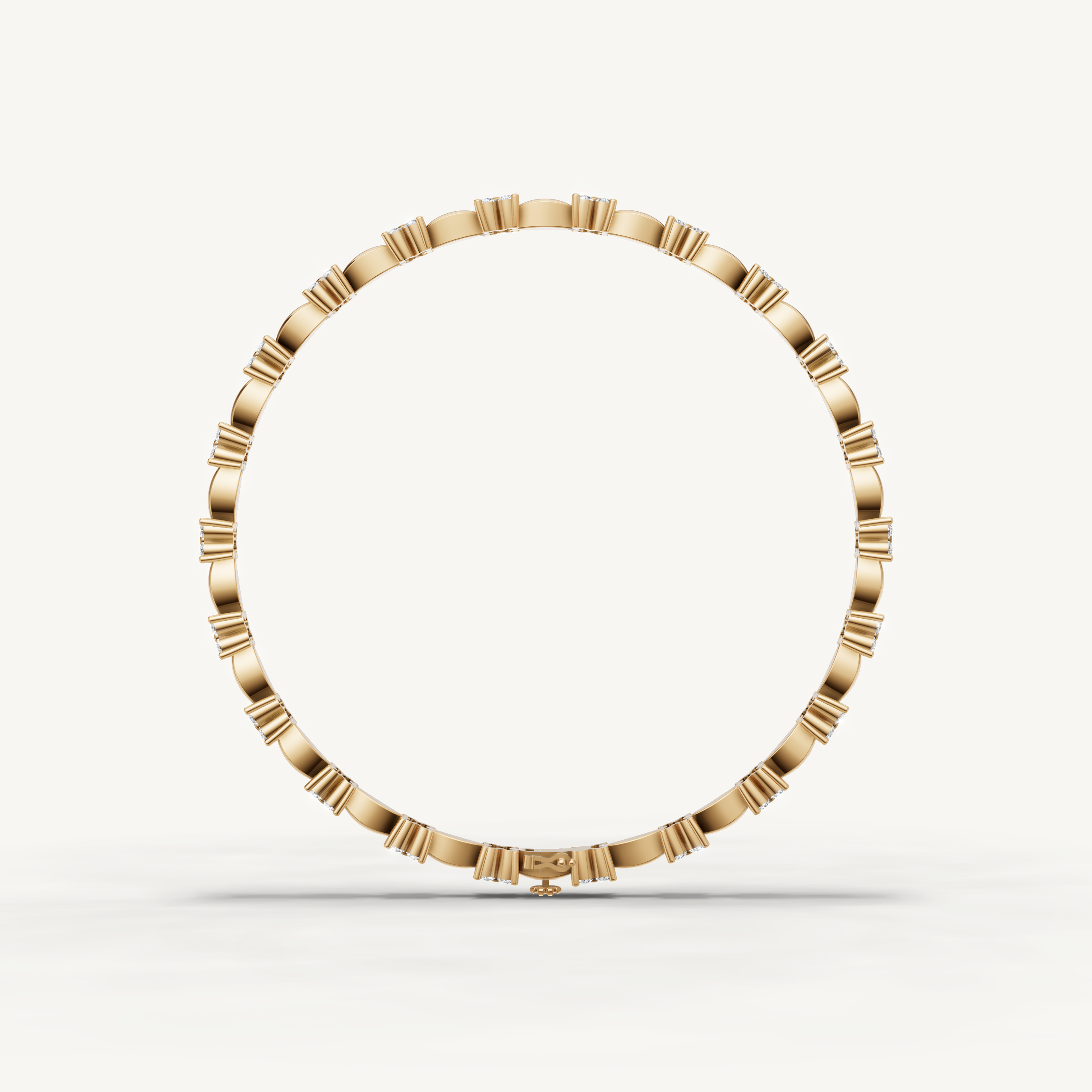 Yellow gold designer diamond bracelet crafted for timeless luxury by Raul Diamonds