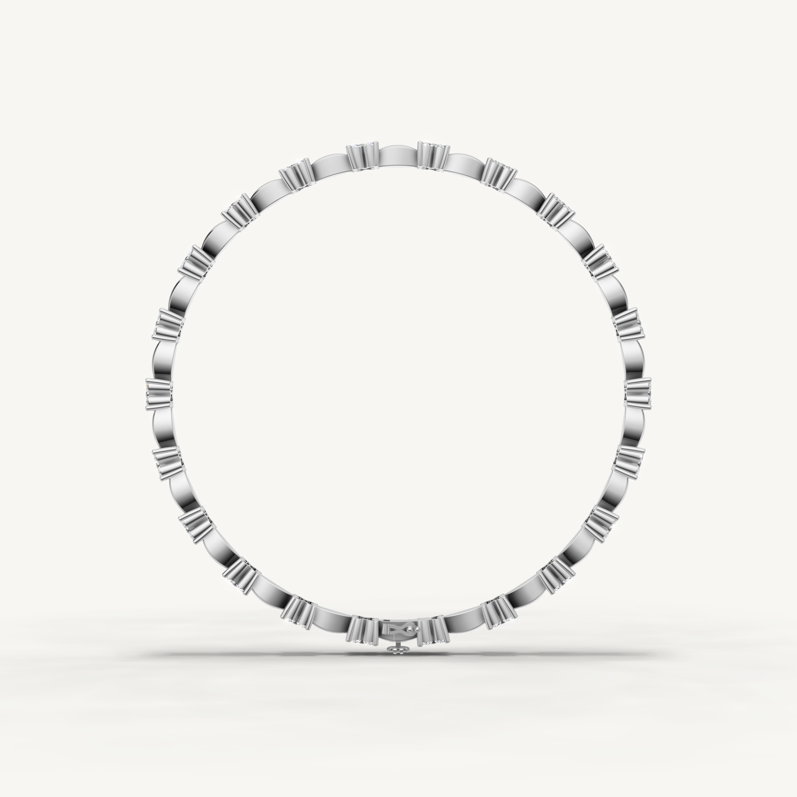 Luxury white gold diamond bracelet with contemporary floral elegance by Raul Diamonds