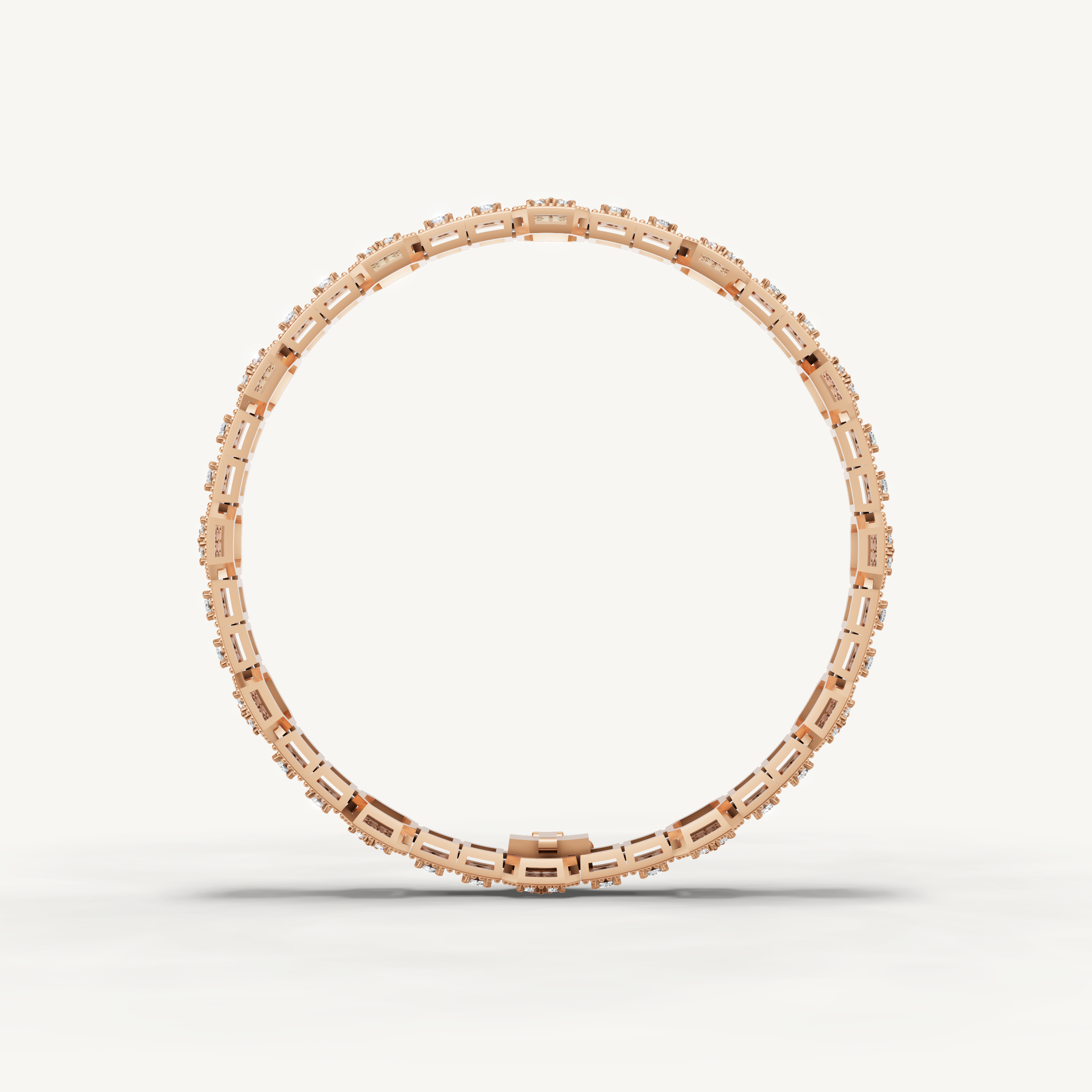 Rose gold geometric diamond bracelet with refined modern elegance by Raul Diamonds