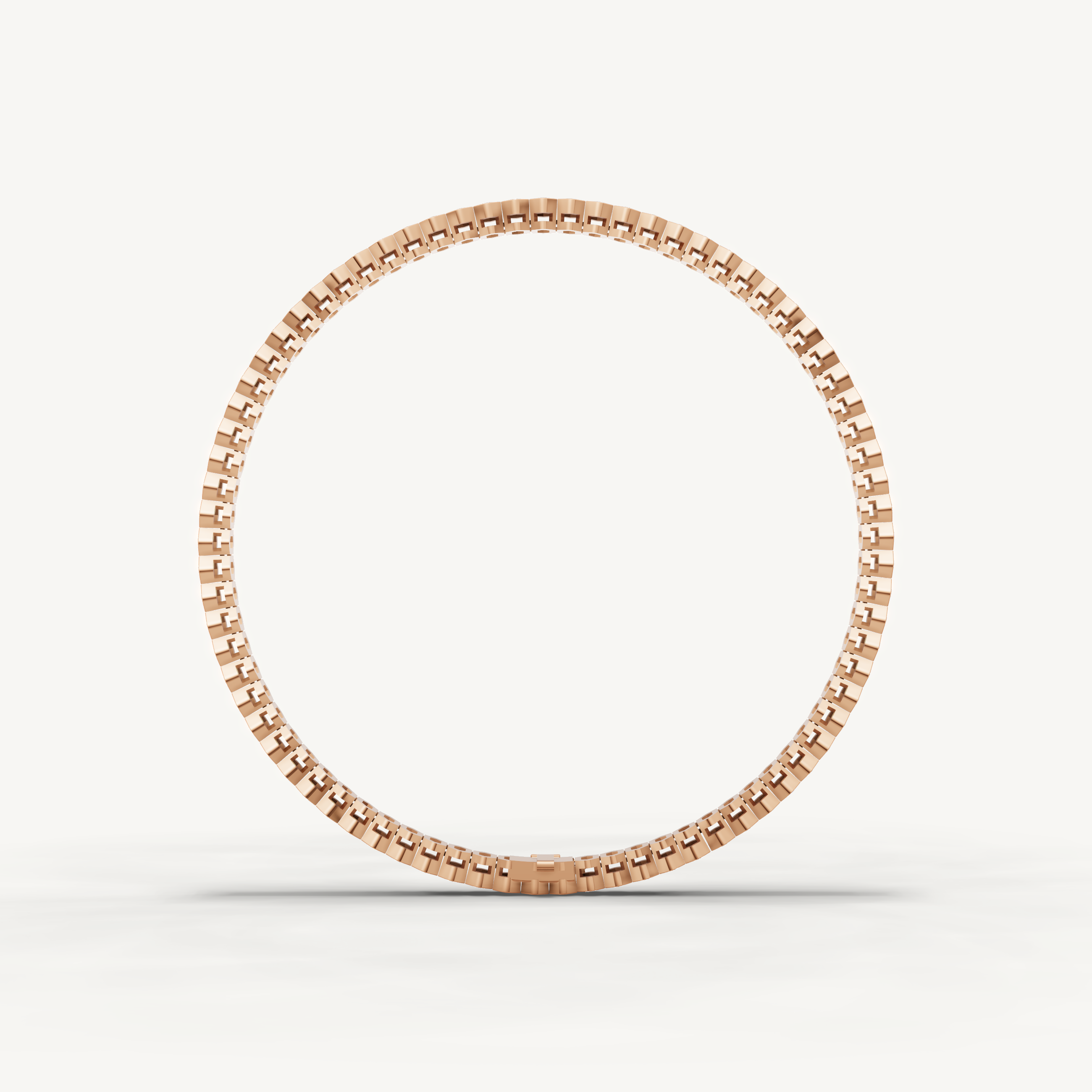 Rose gold geometric diamond bracelet with modern luxury craftsmanship by Raul Diamonds