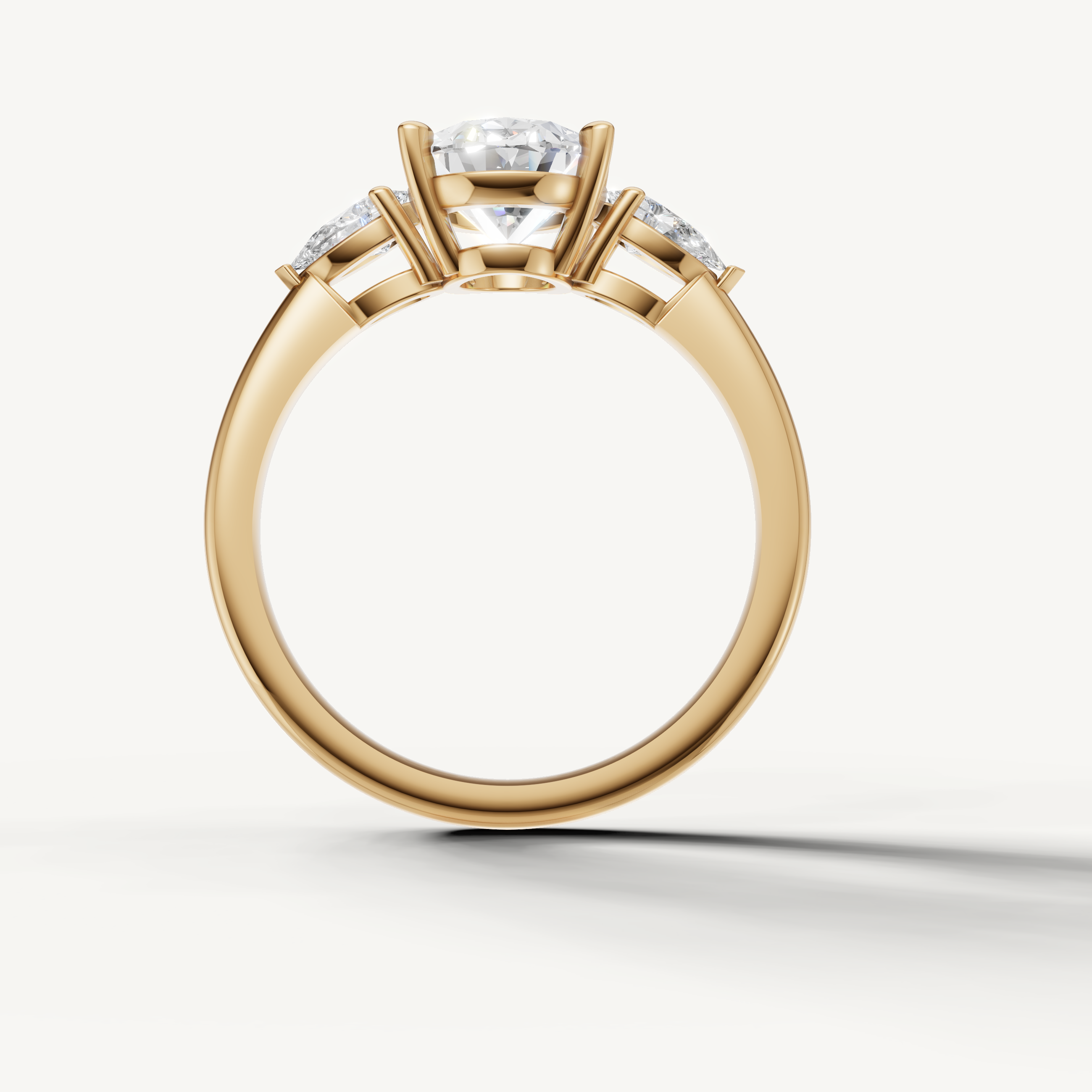 timeless oval cut lab grown diamond engagement ring with marquise side accents