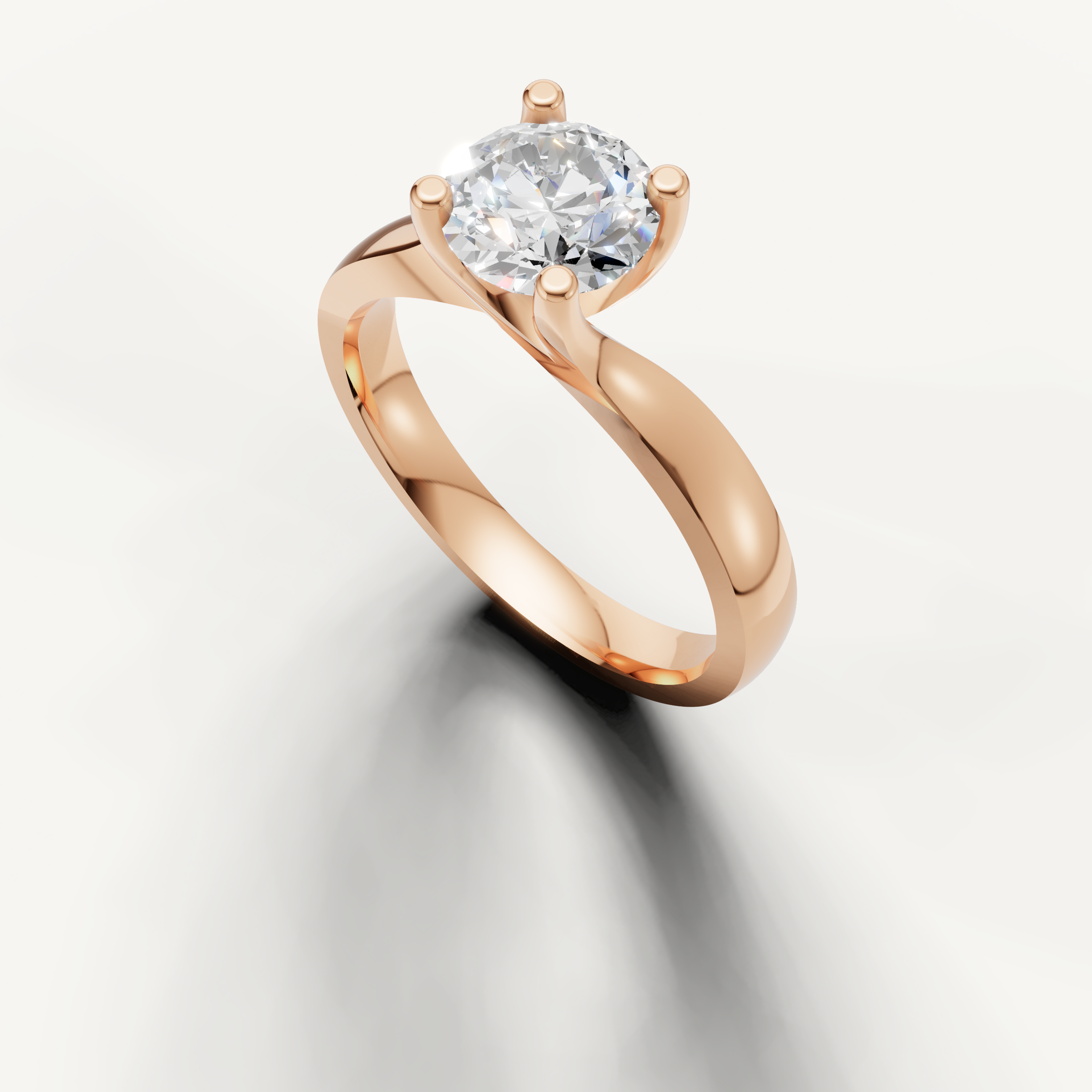 Timeless round solitaire diamond ring from Raul Diamonds