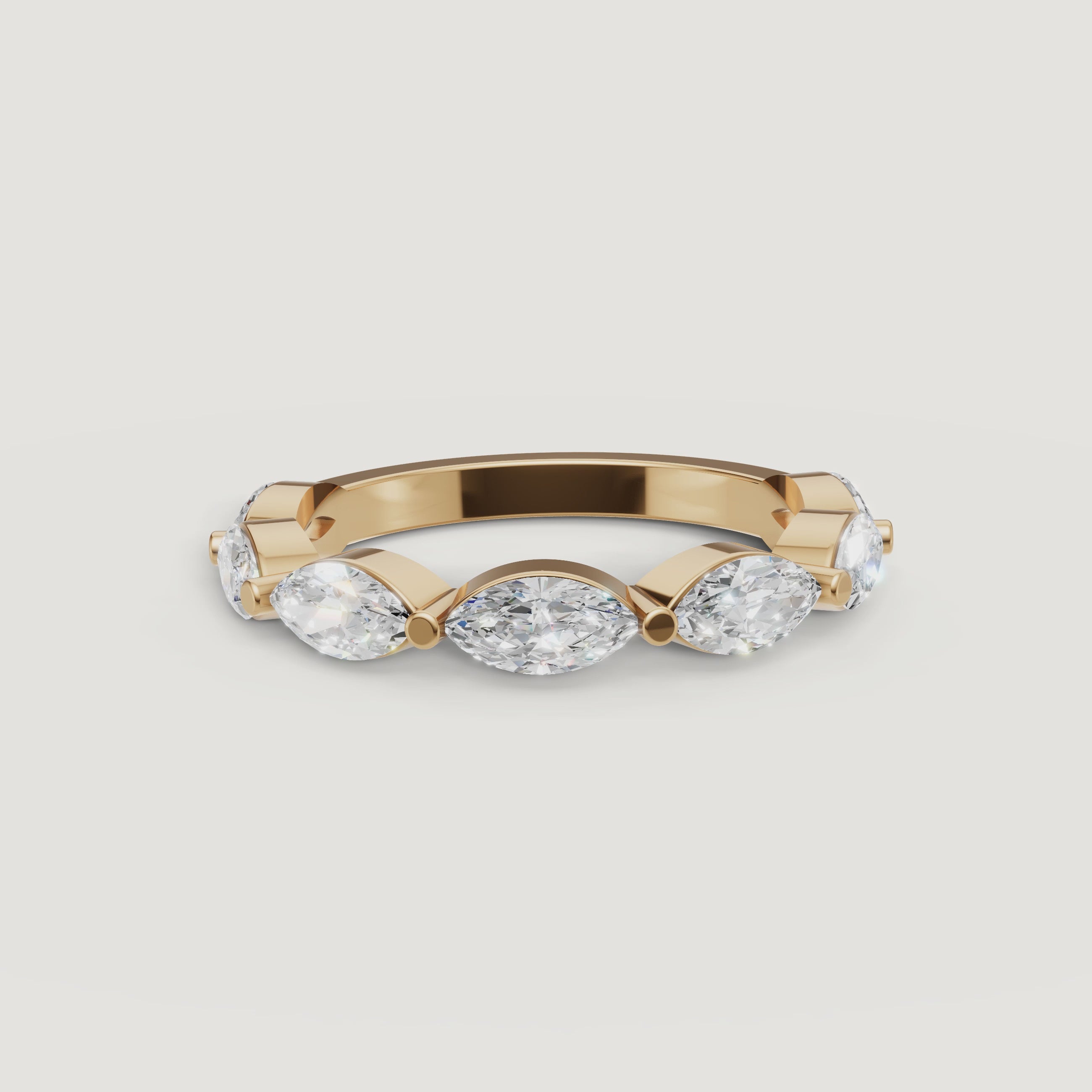 rotating marquise lab grown diamond eternity ring