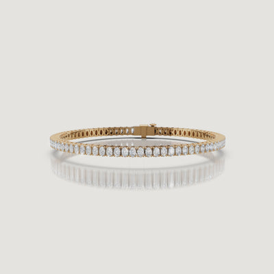 Yellow gold oval diamond tennis bracelet video by Raul Diamonds