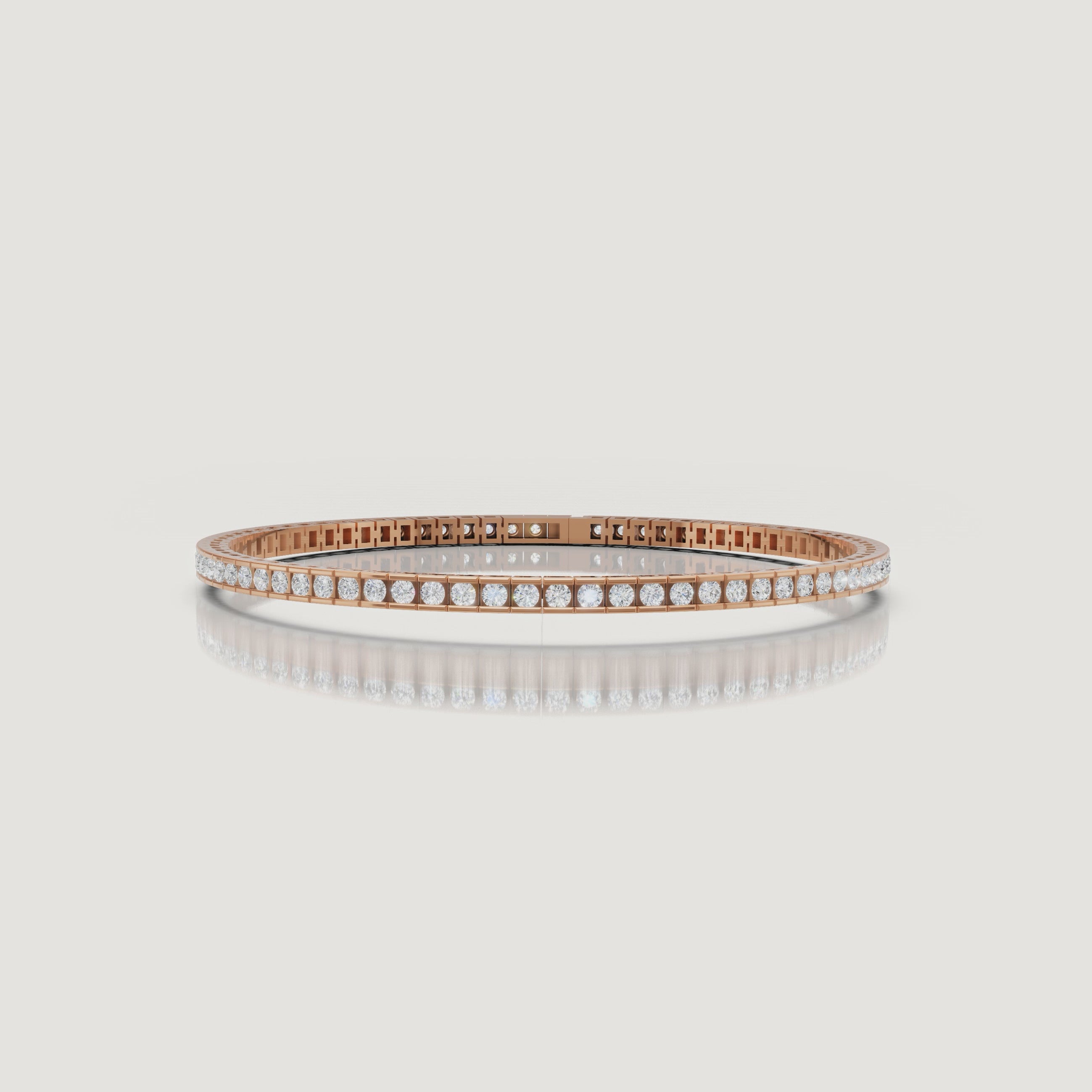 Cinematic yellow gold diamond tennis bracelet video by Raul Diamonds with brilliant lab grown diamond sparkle, elegant wrist movement, macro close-up shots, and luxury jewelry styling