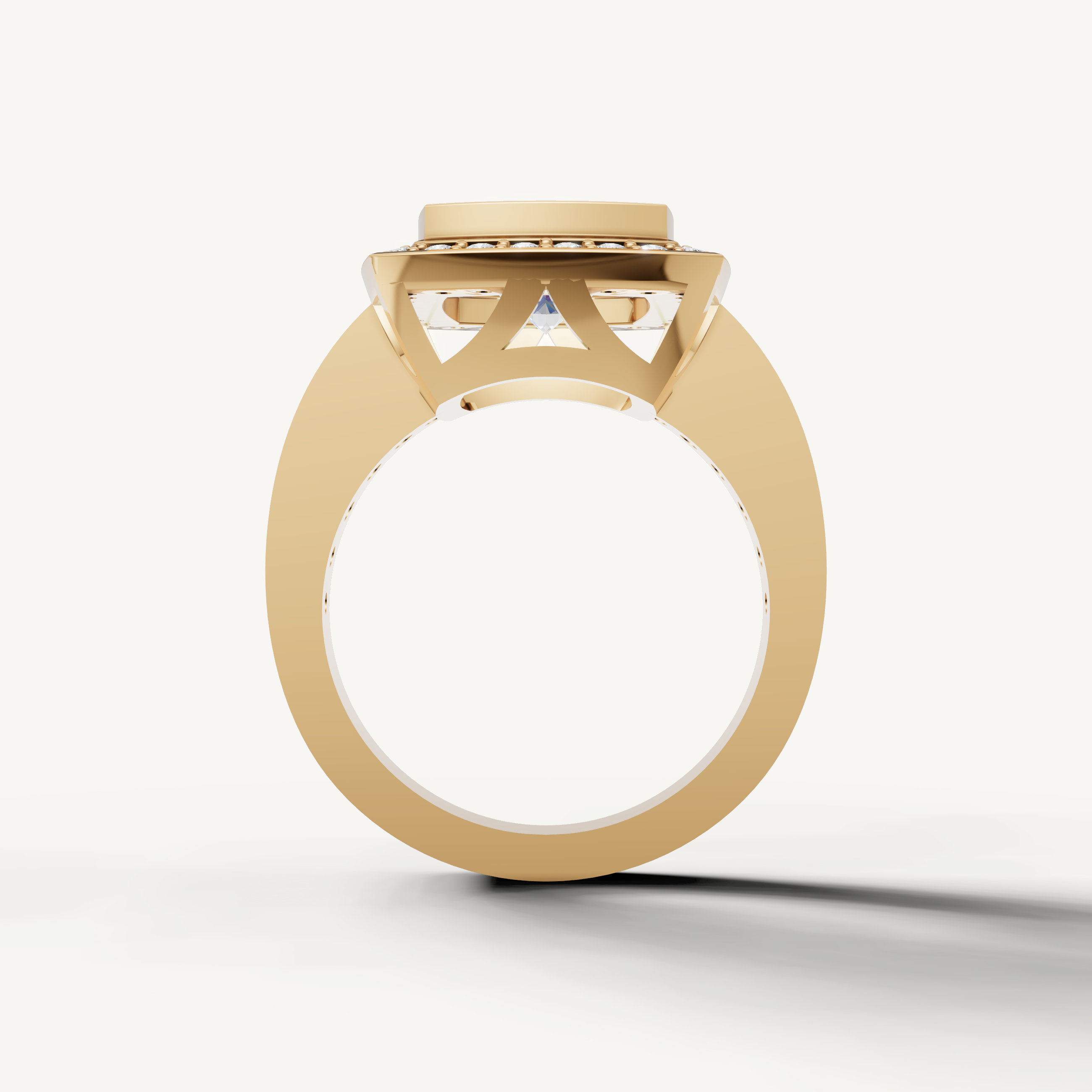 Luxury cushion cut diamond ring from Raul Diamonds fine jewelry collection.