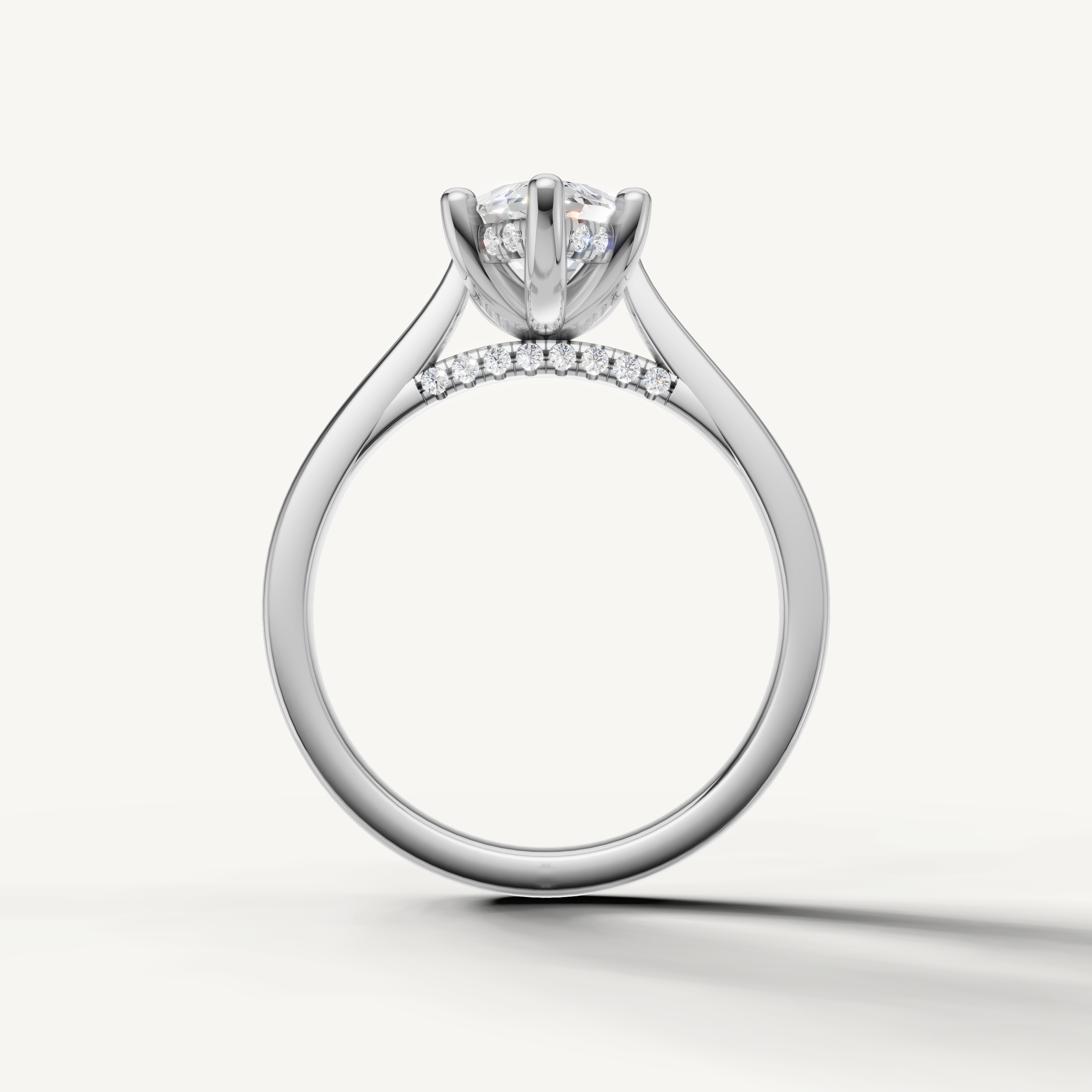 elegant marquise lab grown diamond engagement ring with elongated brilliance in white gold