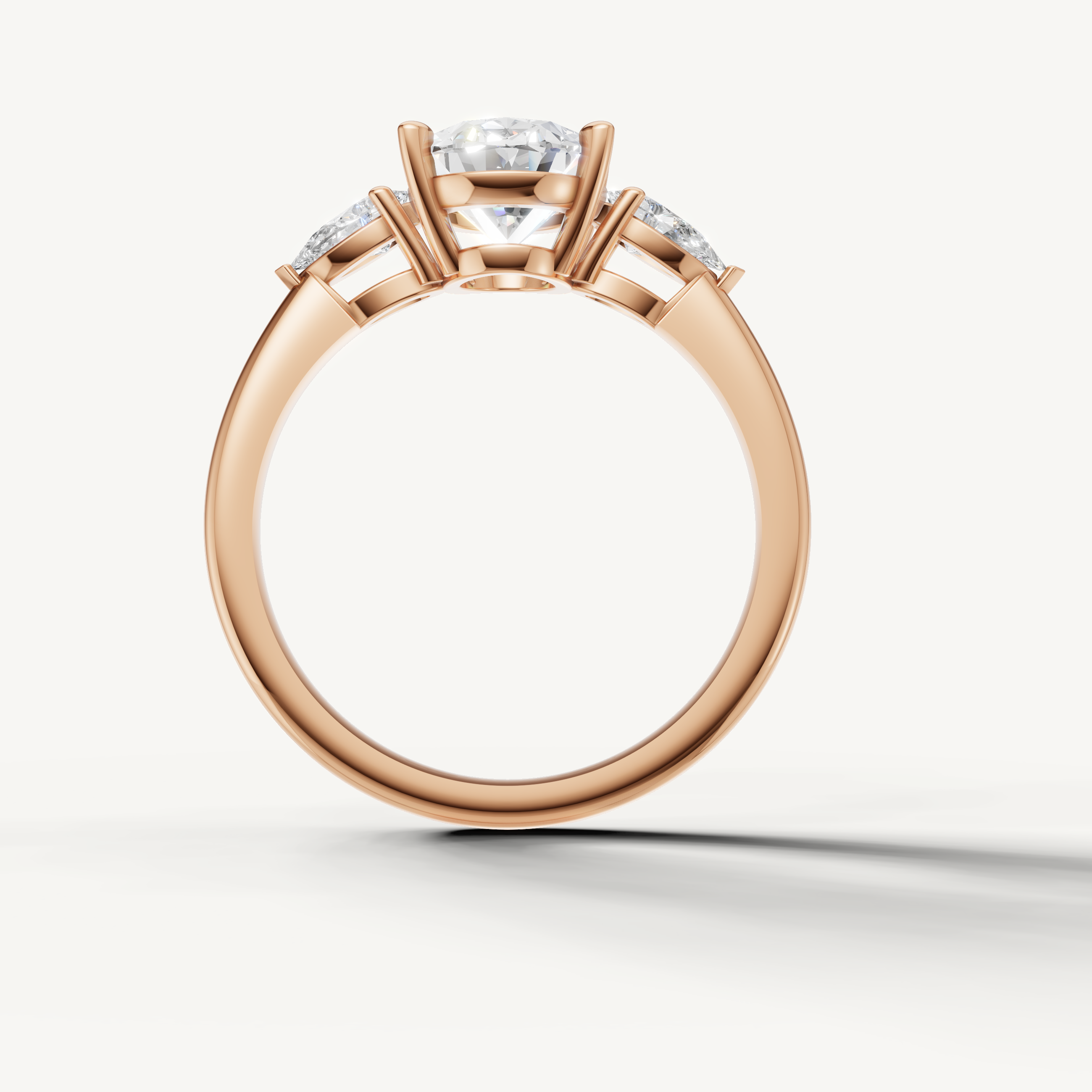 elegant oval cut lab grown diamond ring with marquise side diamonds